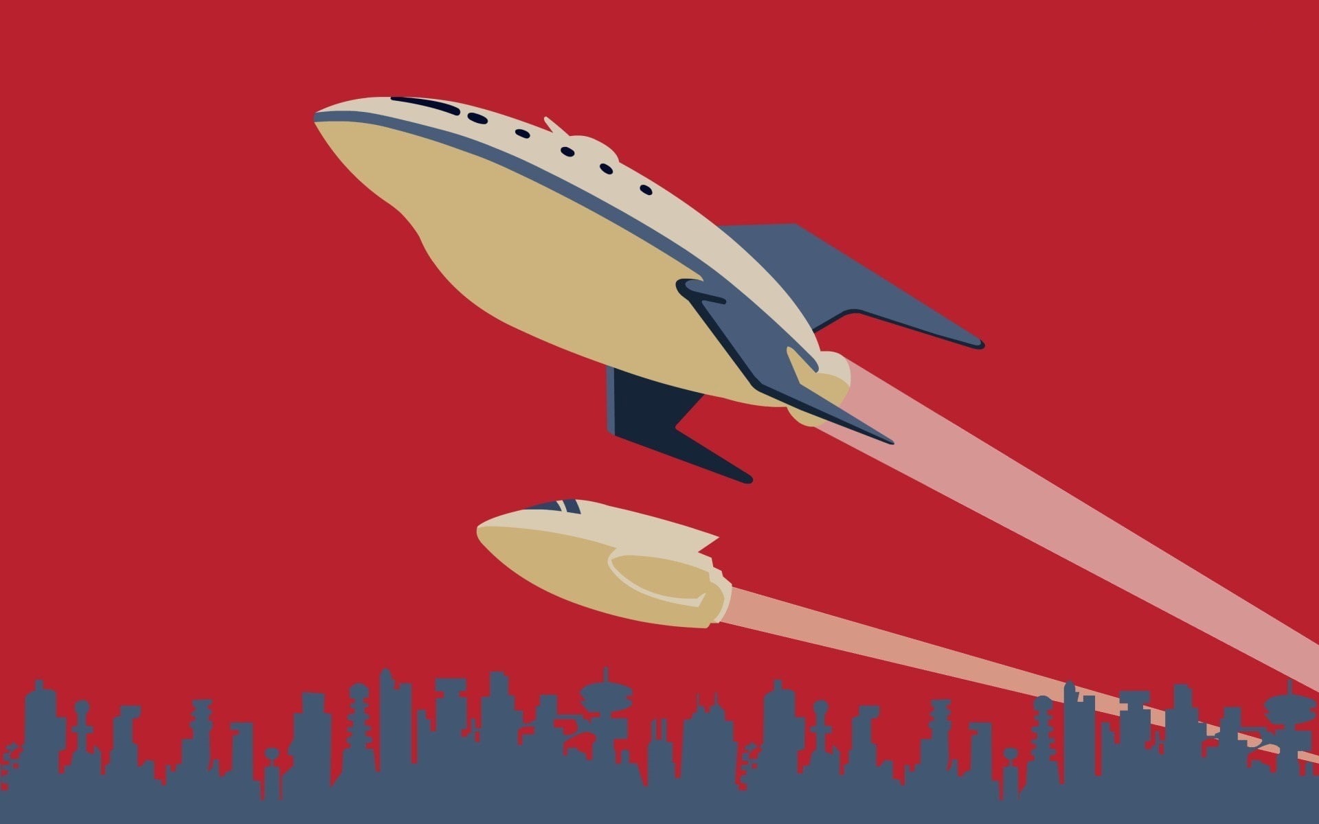 minimalism, planet express, colored background, business, mid-air, close-up, multi colored, toy, 1080P, spaceship, blade, creativity, flying, animal, studio shot, HD Wallpaper