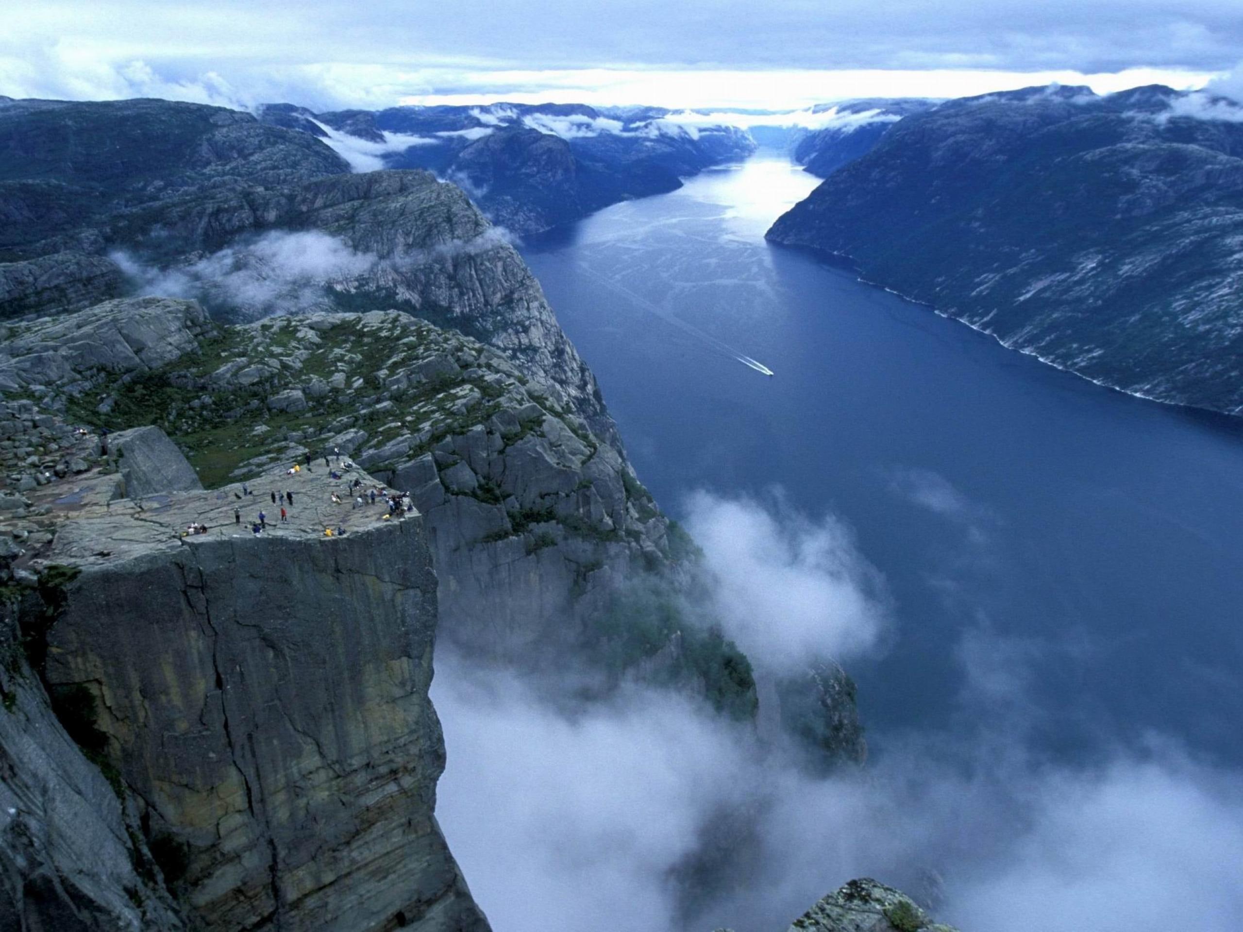 nature and landscapes, fjords, norway, 2K, preikestolen, europe, HD Wallpaper
