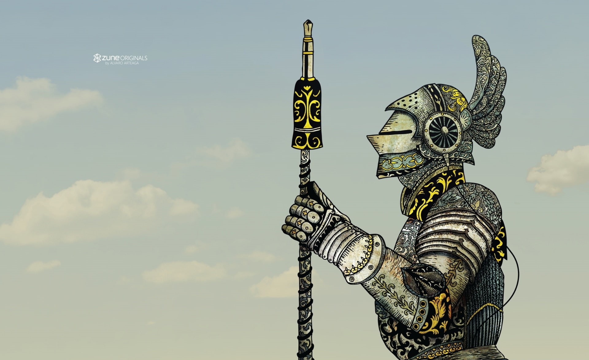 human representation, outdoors, communication, spear, nature, statue, Zune, representation, craft, day, architecture, 1080P, male likeness, holding, no people, HD Wallpaper