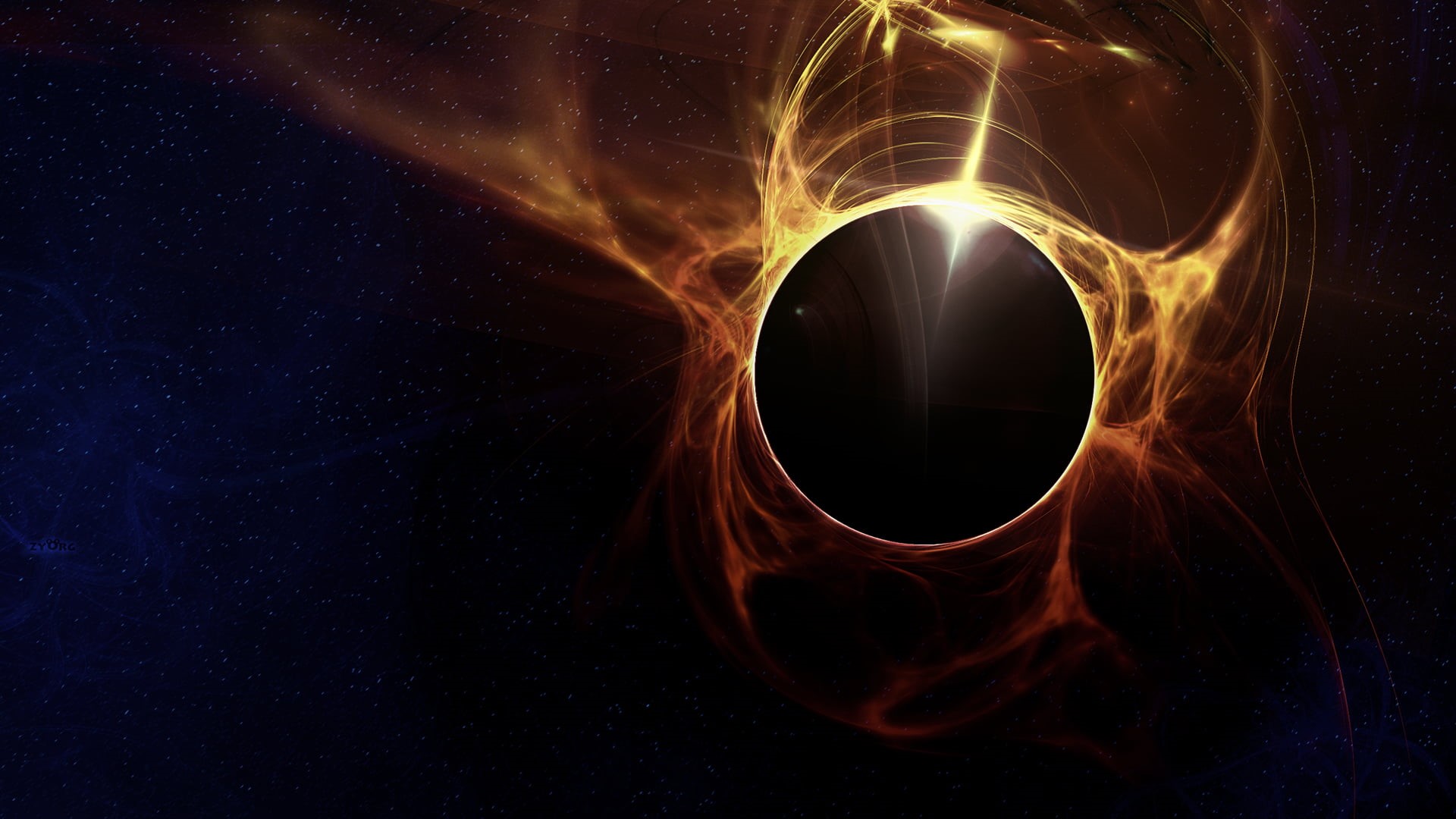 round, gold, star, motion, geometric shape, shape, graphic, yellow, bright, dark, color, atmosphere, circle, light - natural phenomenon, space, icon, art, HD Wallpaper