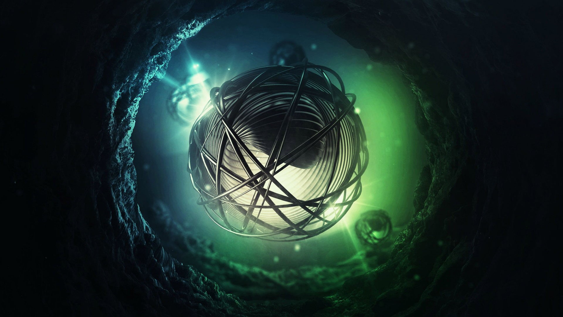 shiny, globe, swimming, illuminated, graphic, nature, marine, sea life, icon, light, shape, no people, round, symbol, black, sign, night, style, HD Wallpaper