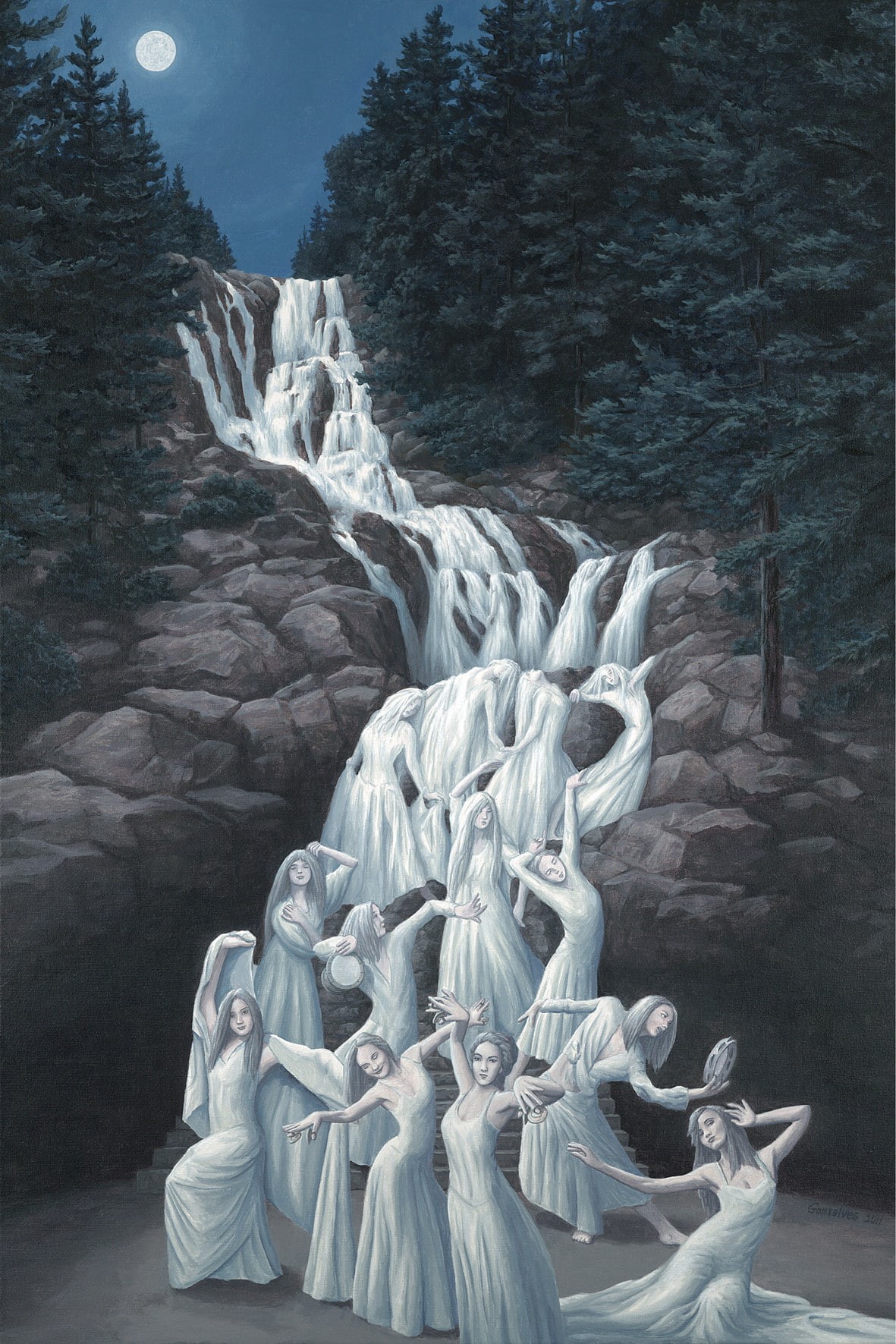 surreal, portrait display, 720P, Rob Gonsalves, Phone HD Wallpaper