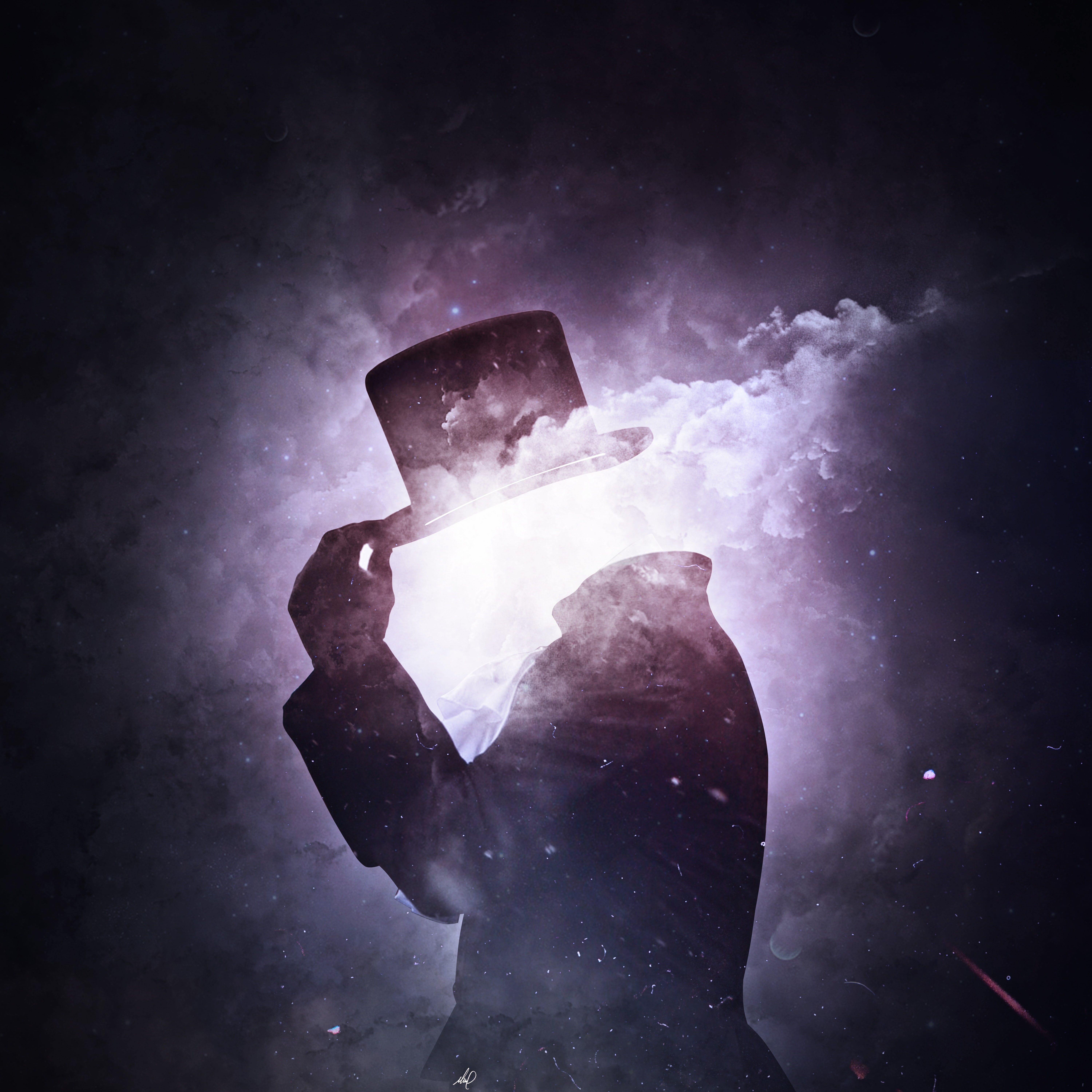 human hand, arts culture and entertainment, solid, rock, star - space, people, sky, night, Interstellar, dark, Space, body part, human body part, smoke - physical structure, Phone HD Wallpaper