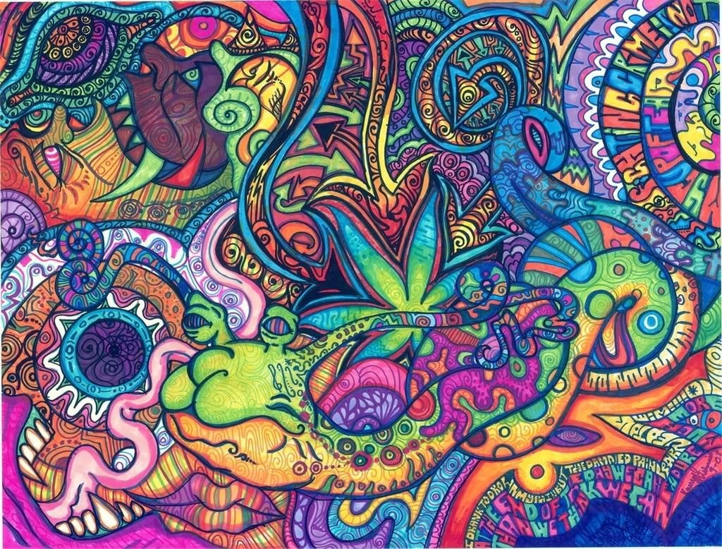 surreal, LSD, 480P, abstract, drugs, artwork, HD Wallpaper