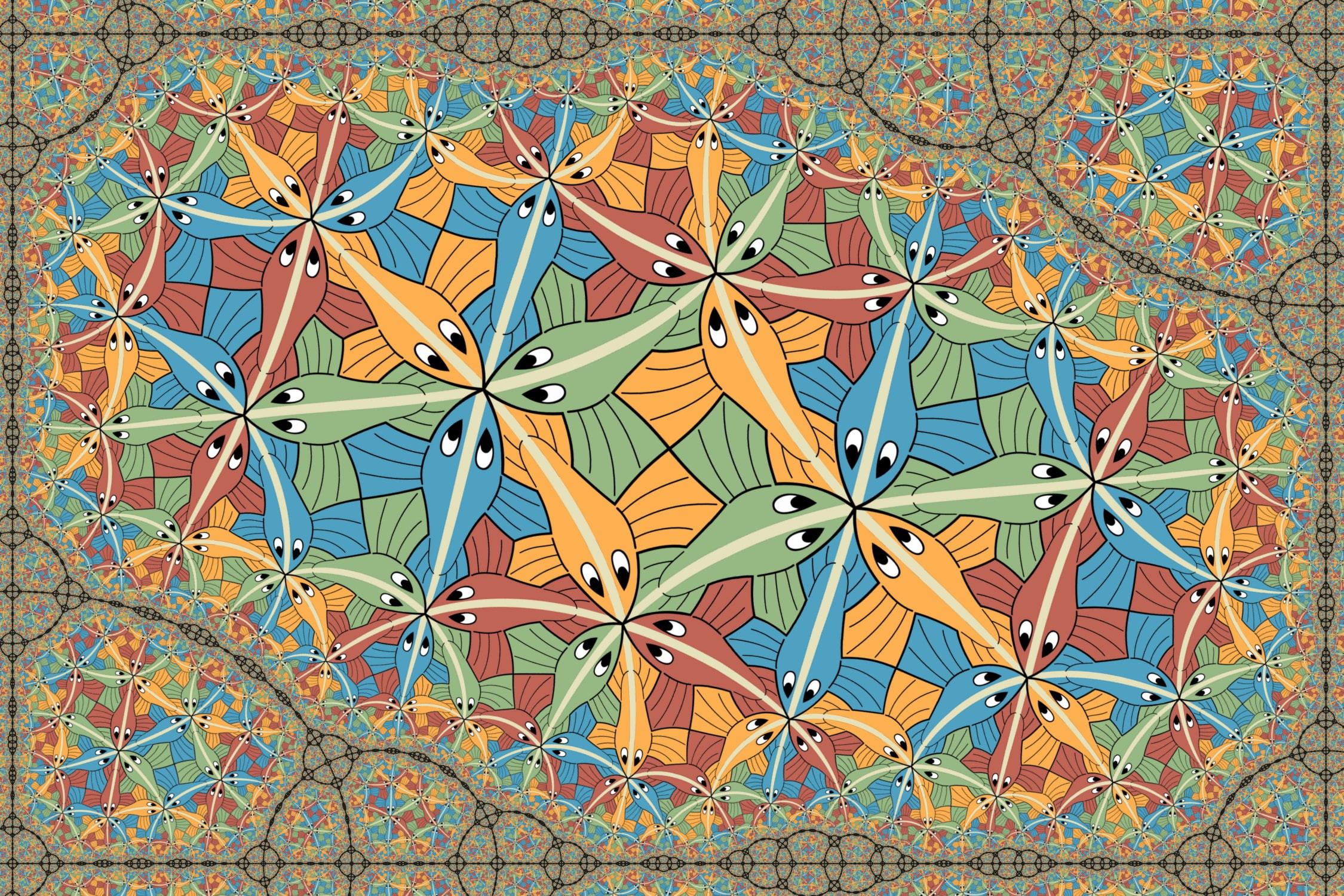 wall - building feature, creativity, no people, large group of objects, complexity, abundance, pattern, psychedelic, built structure, blue, 1080P, Colorful, HD Wallpaper