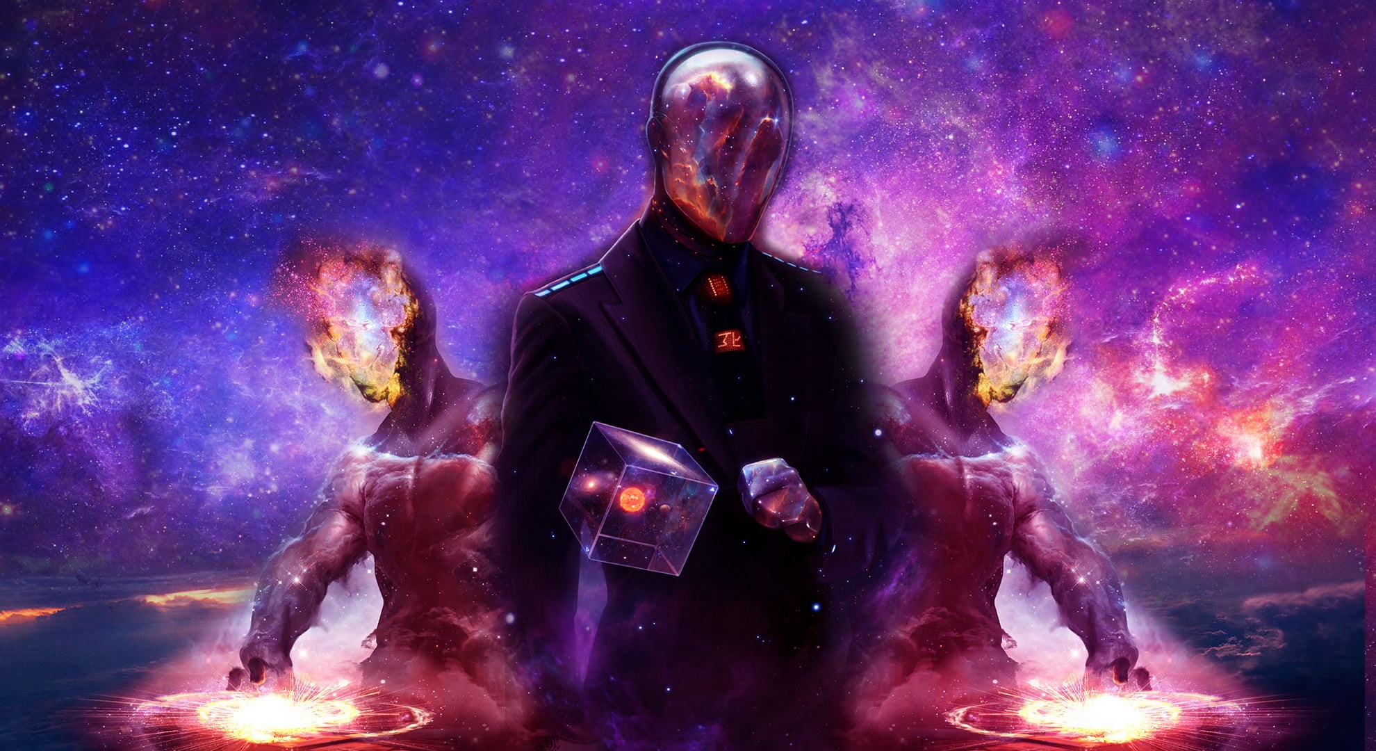 1080P, multi colored, young adult, man, star - space, suit, Last Man Standing: Killbook of a Bounty Hunter, one person, standing, real people, digital composite, HD Wallpaper