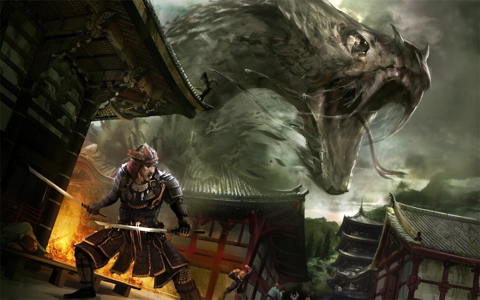 Artozi, fantasy Art, samurai, 720P, Samurai Challenge 1, HD Wallpaper