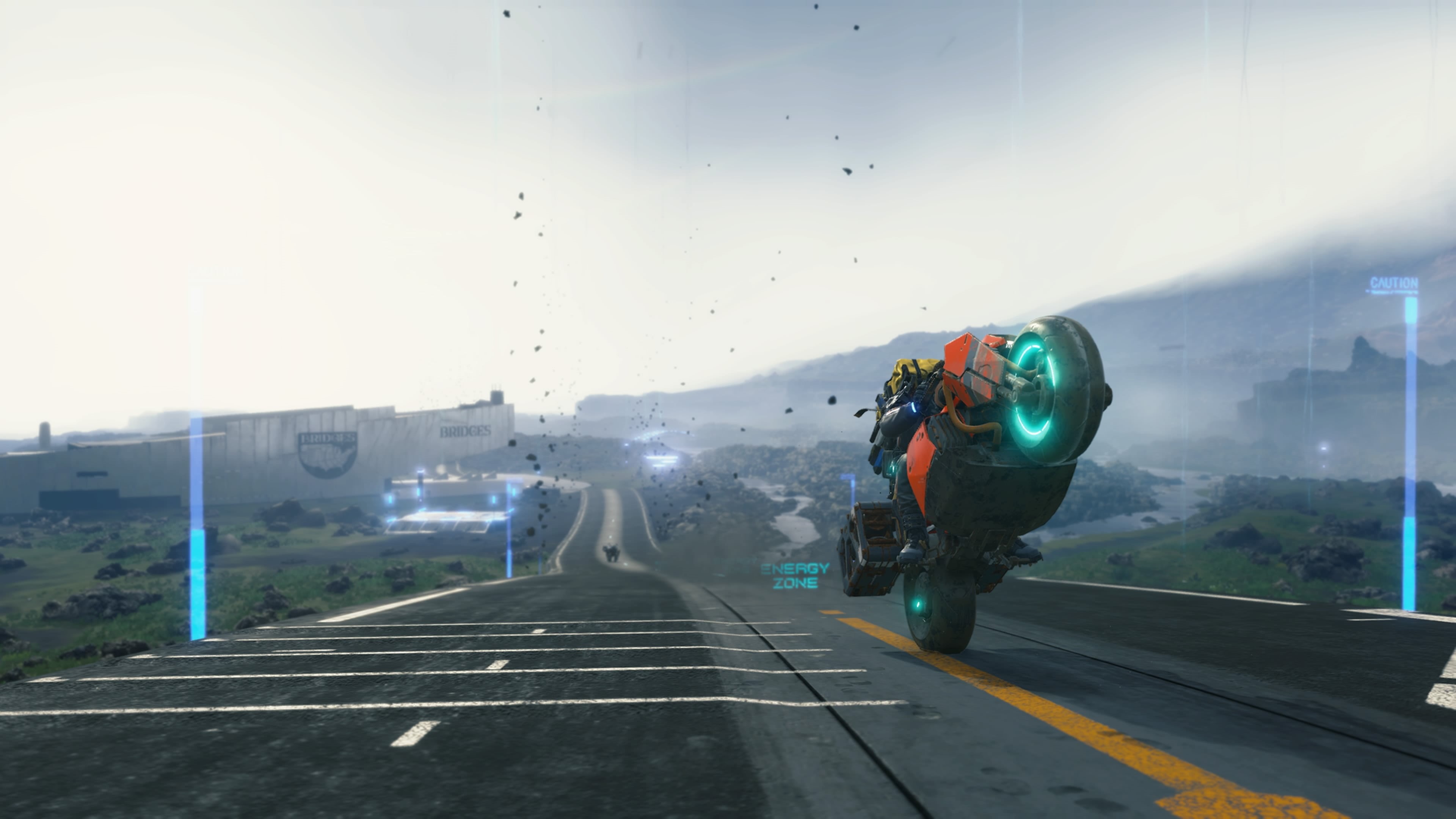 4K, Norman Reedus, PlayStation 4, motobike, video games, Death Stranding, HD Wallpaper
