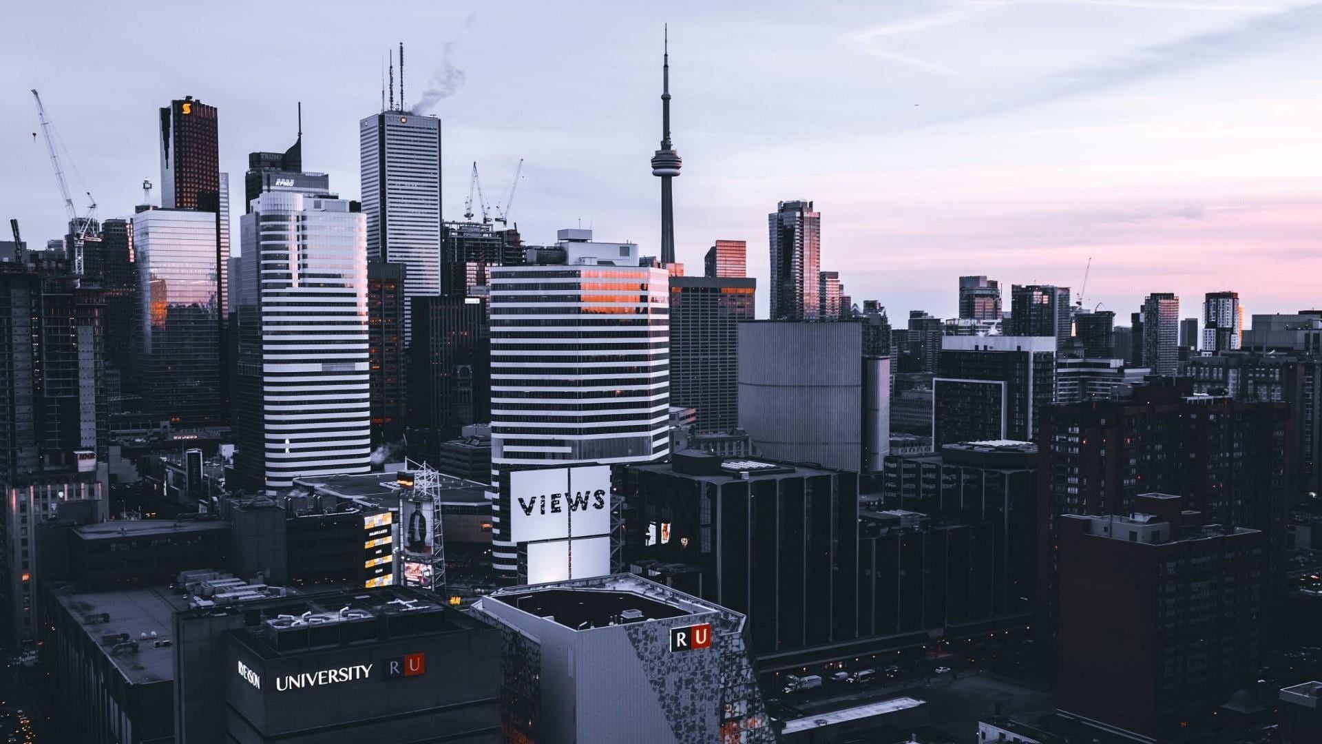 office, 1080P, tower block, built structure, tall - high, cityscape, city, travel destinations, metropolis, sky, settlement, metropolitan area, building exterior, HD Wallpaper