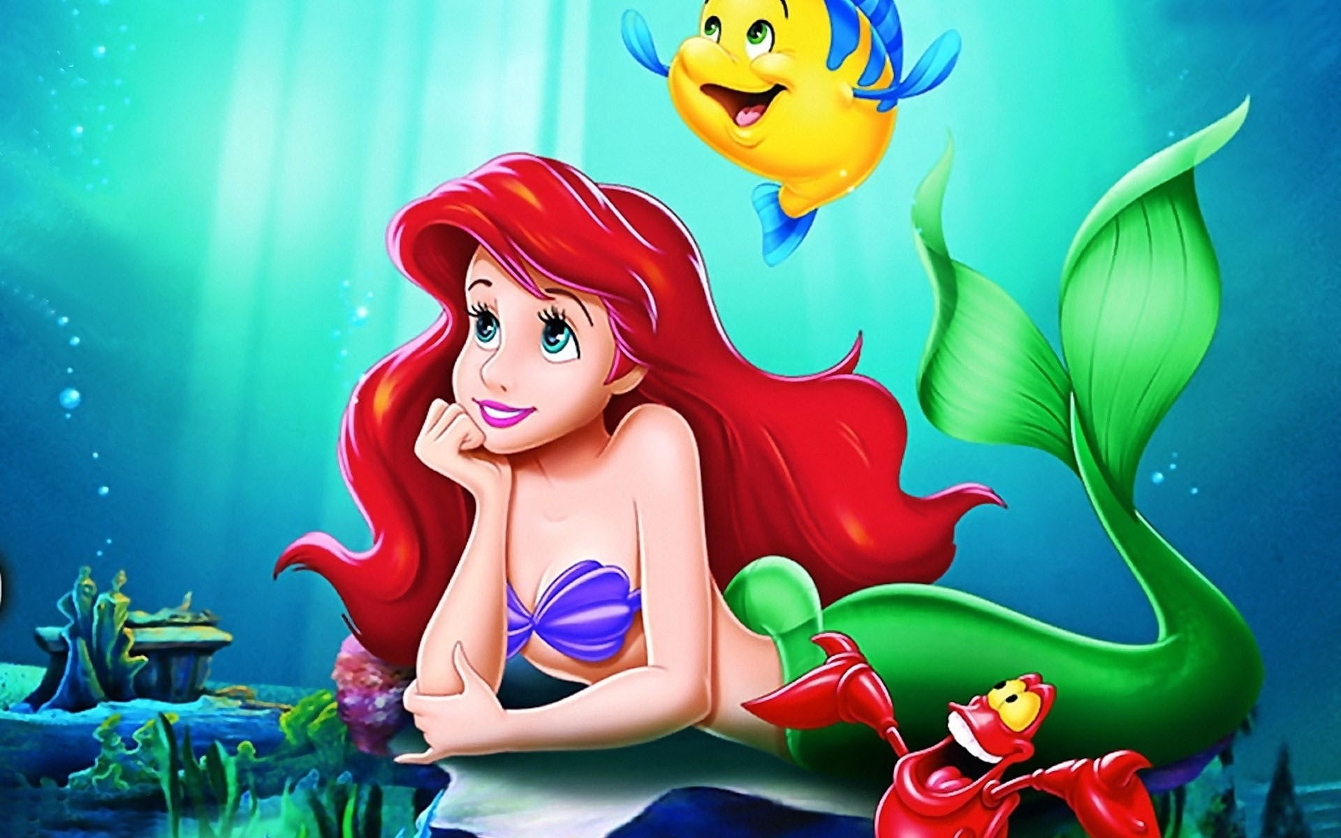 1080P, the little mermaid, HD Wallpaper
