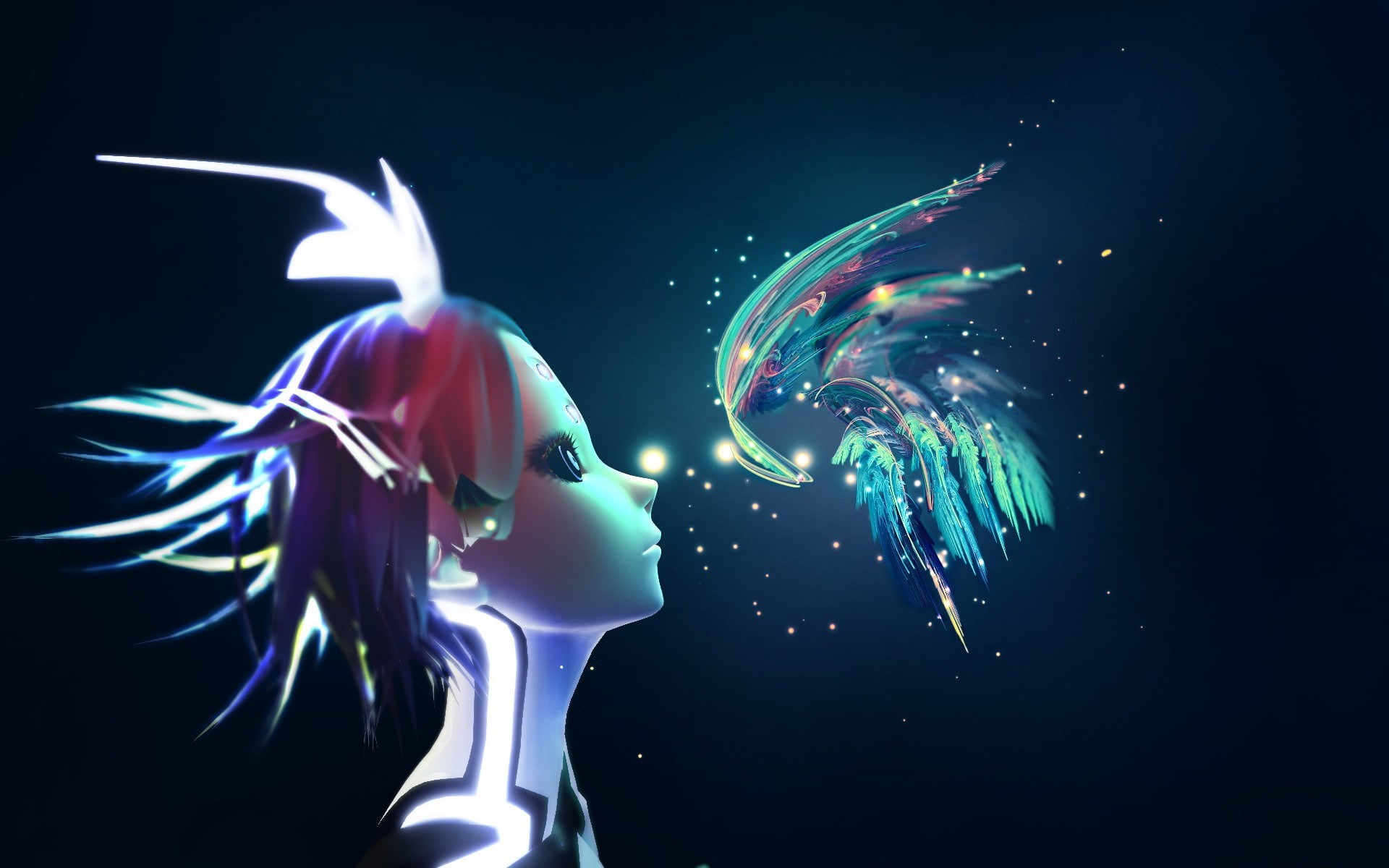 fantasy art, 1080P, fantasy, girl, magic, fairy, art, HD Wallpaper