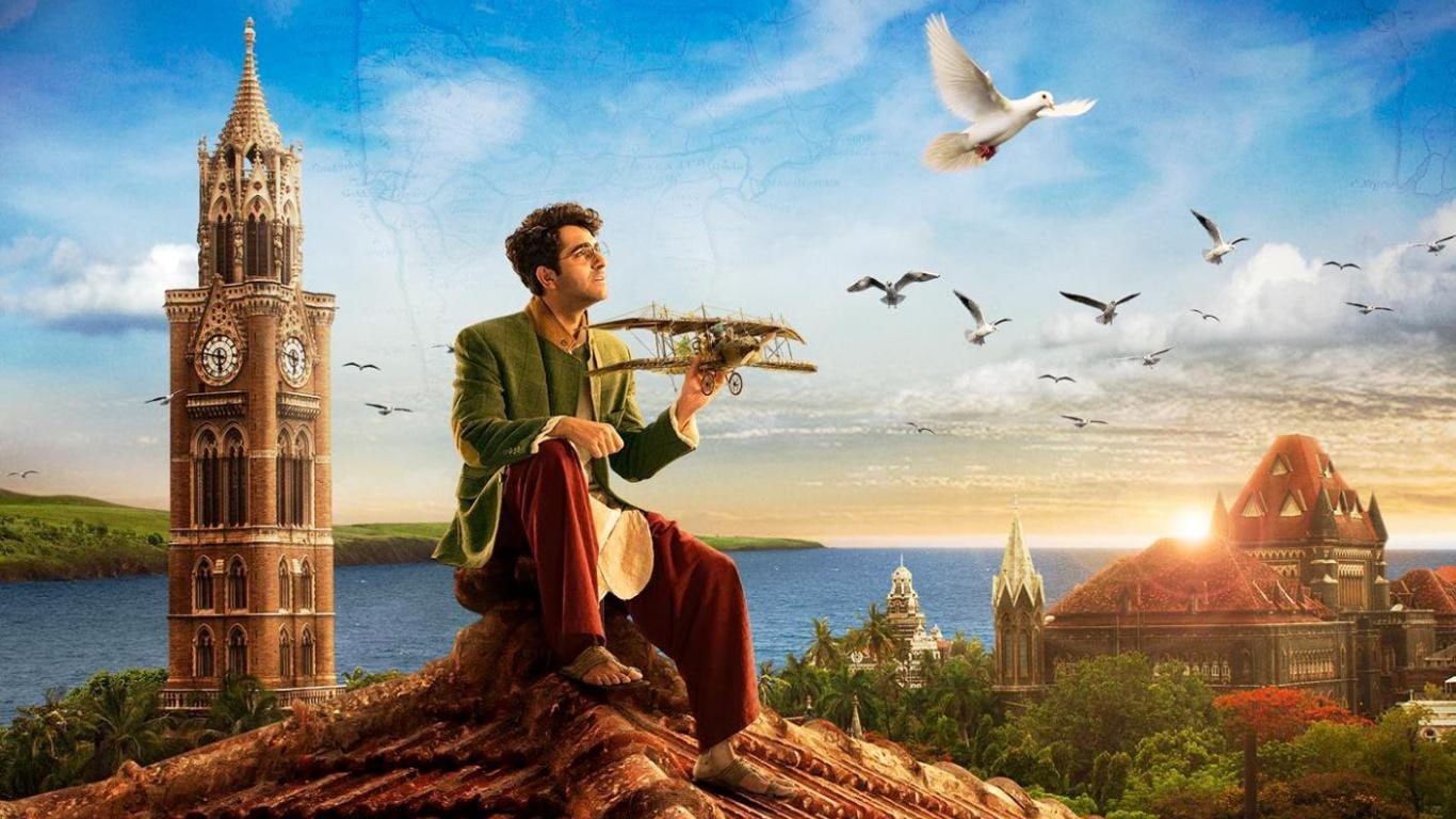 holding, bollywood, 720P, toy, hawaizaada, 2015, bollywood movies, sitting, roof, painting, posters, plane, movies, man, HD Wallpaper