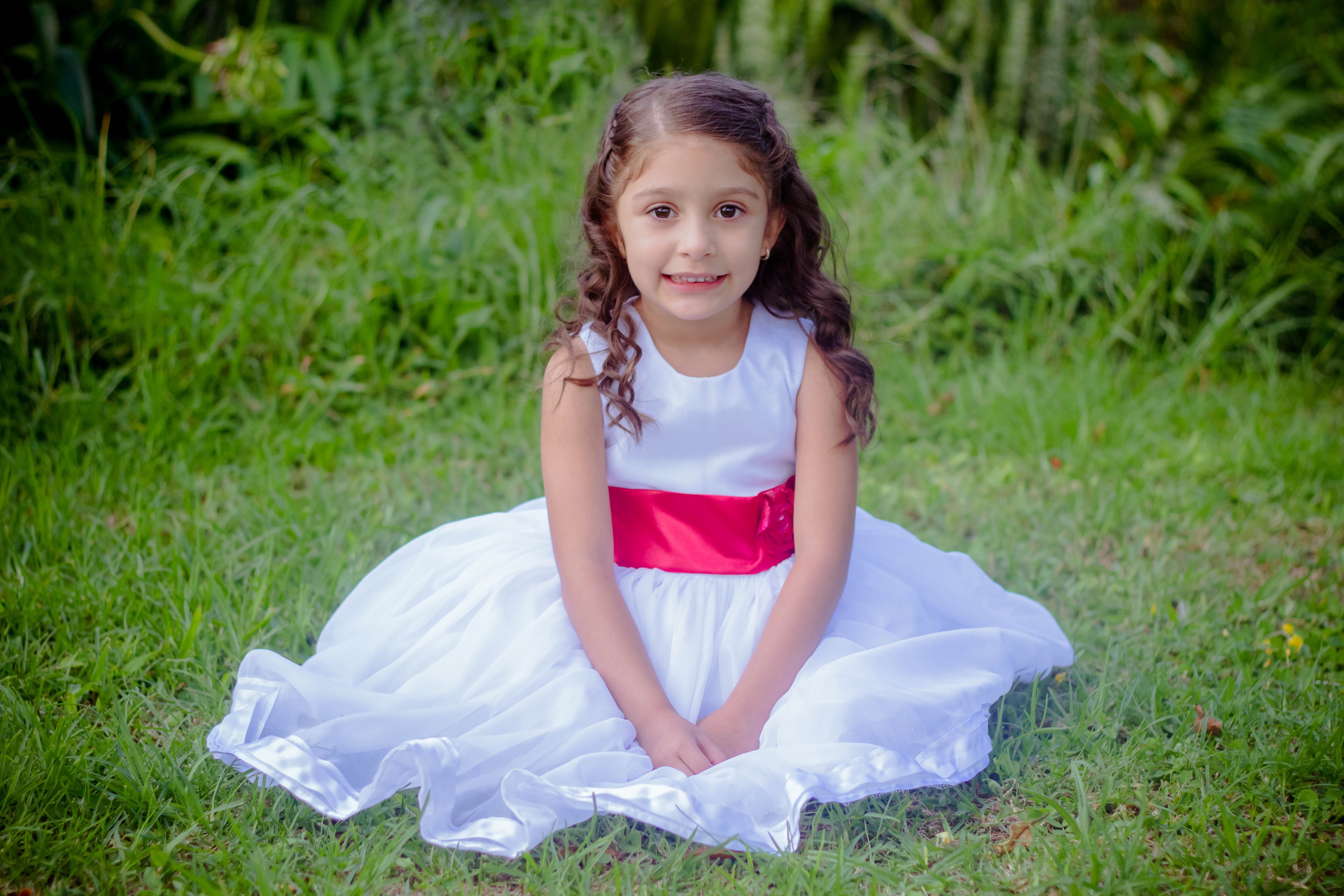 beautiful smile, land, instagram, eyes, preschooler, girls, happy kid, innocent, girl, front view, sleeveless, green color, white, children, child, one person, HD Wallpaper