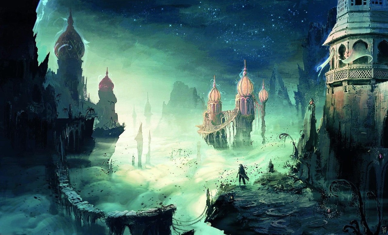 architecture, sky, nature, history, people, city, place of worship, building, fantasy art, Prince of Persia (2008), 720P, built structure, religion, water, HD Wallpaper