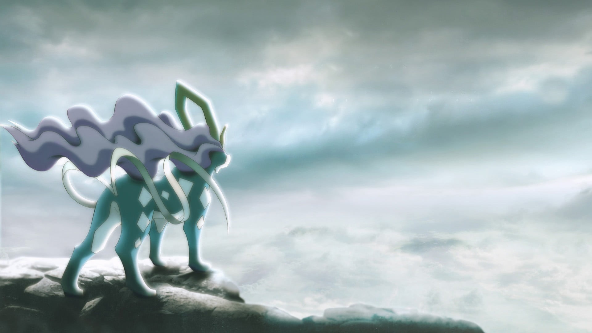 outdoors, pony, little, art and craft, movie, storm, sea, 1080P, day, water, sky, cloud - sky, Pokémon, no people, creativity, ominous, angel, overcast, HD Wallpaper