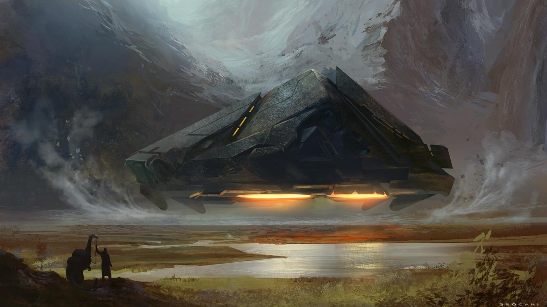 1080P, scifi, fantasy, space, ship, 3d and abstract, HD Wallpaper