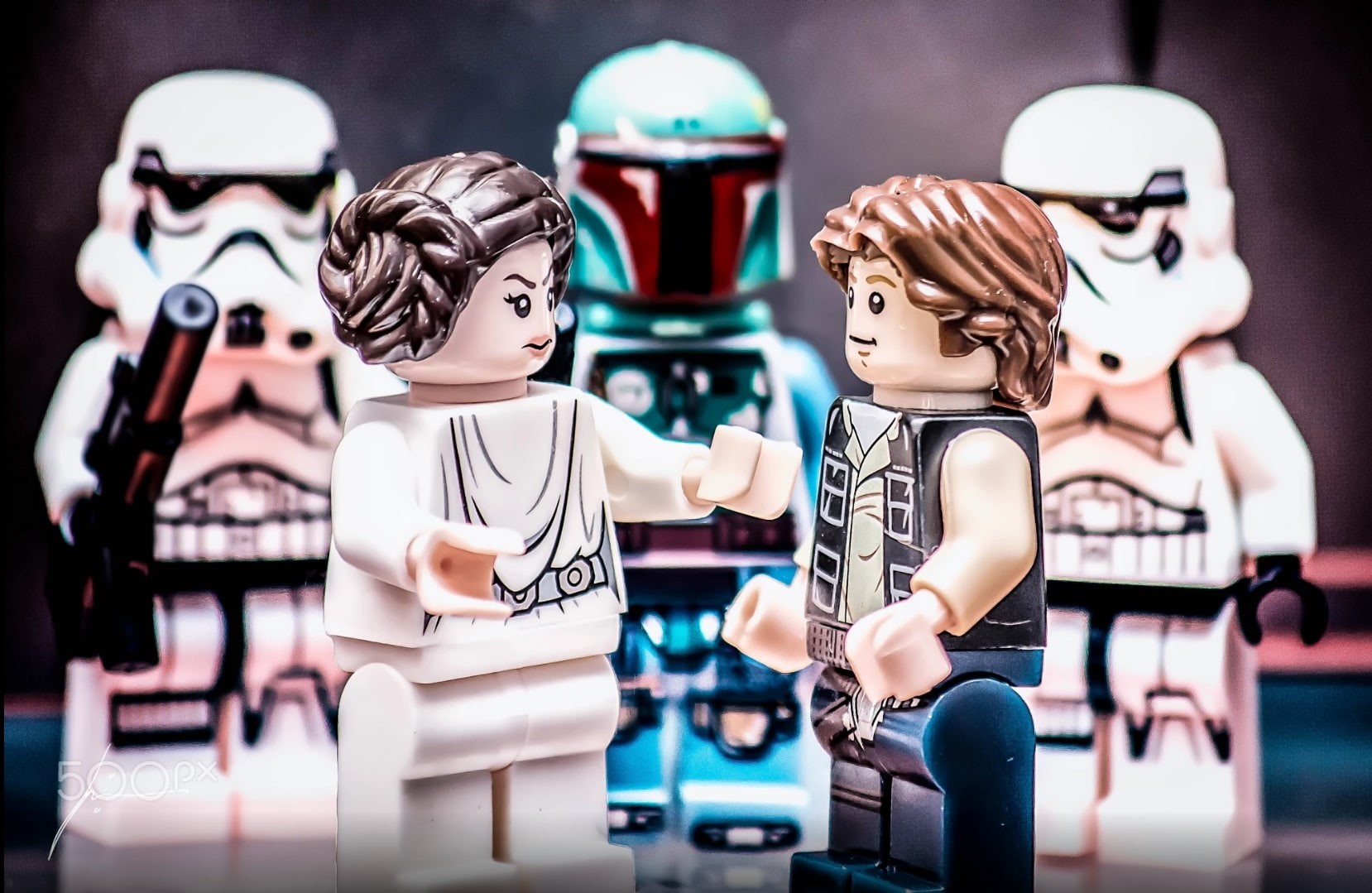 close-up, focus on foreground, Star Wars, creativity, human representation, Han Solo, stormtrooper, toy, Princess Leia, for sale, 720P, sculpture, female likeness, HD Wallpaper