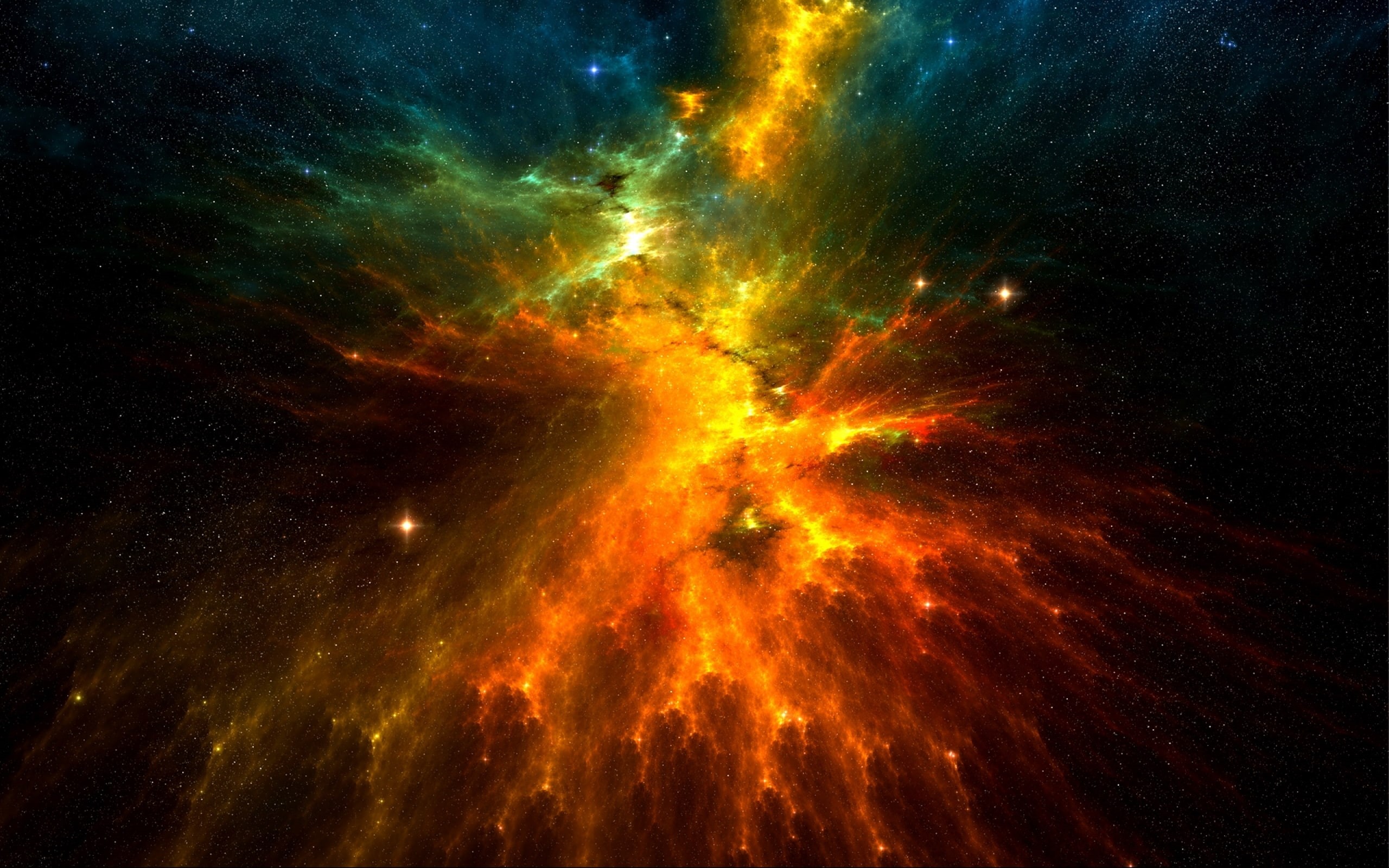 scifi, Galaxies, interstelarclouds, nebula, art, 2K, hd, Space, HD Wallpaper