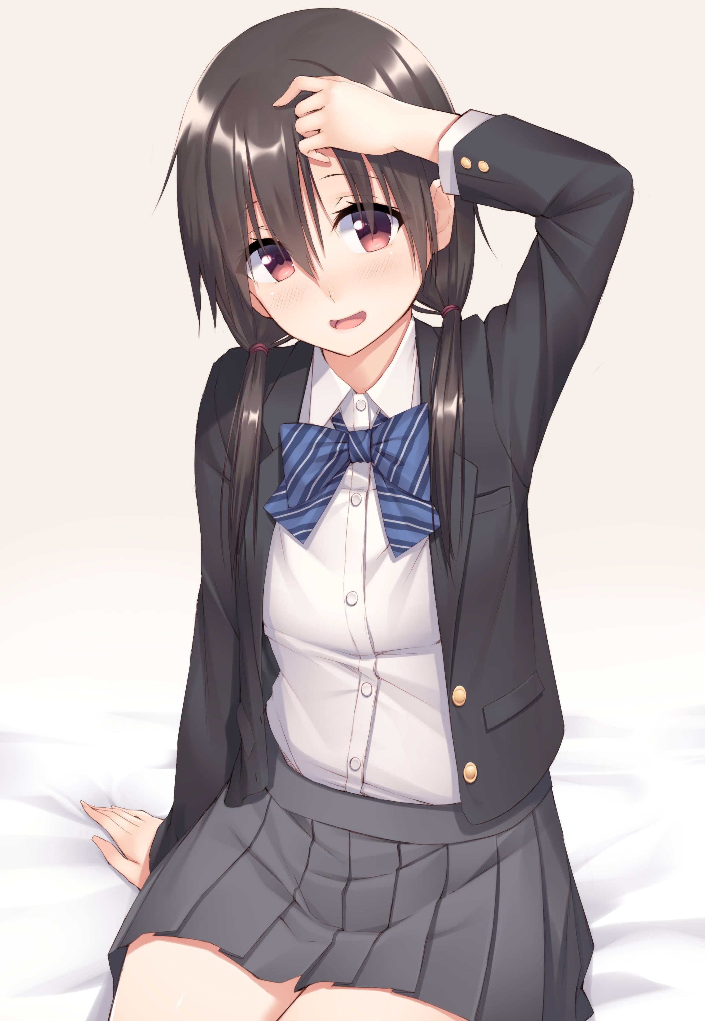 fashion, beautiful people, clothing, females, relationship difficulties, 2K, beautiful woman, glasses, anime, beauty, school uniform, original characters, Phone HD Wallpaper