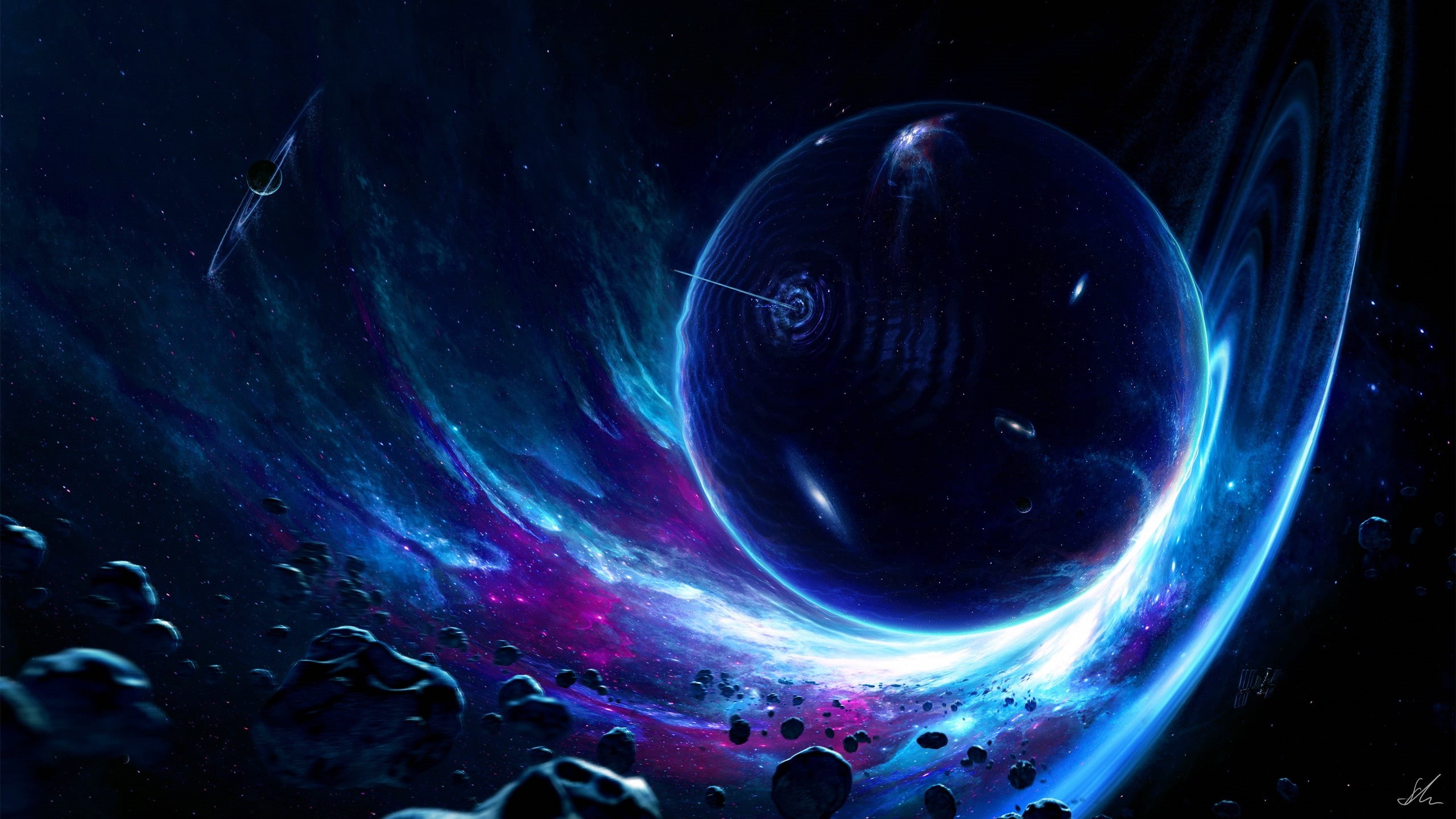 space, Wormhole, 2K, 4K, hd sapce, 1980x1440, HD Wallpaper