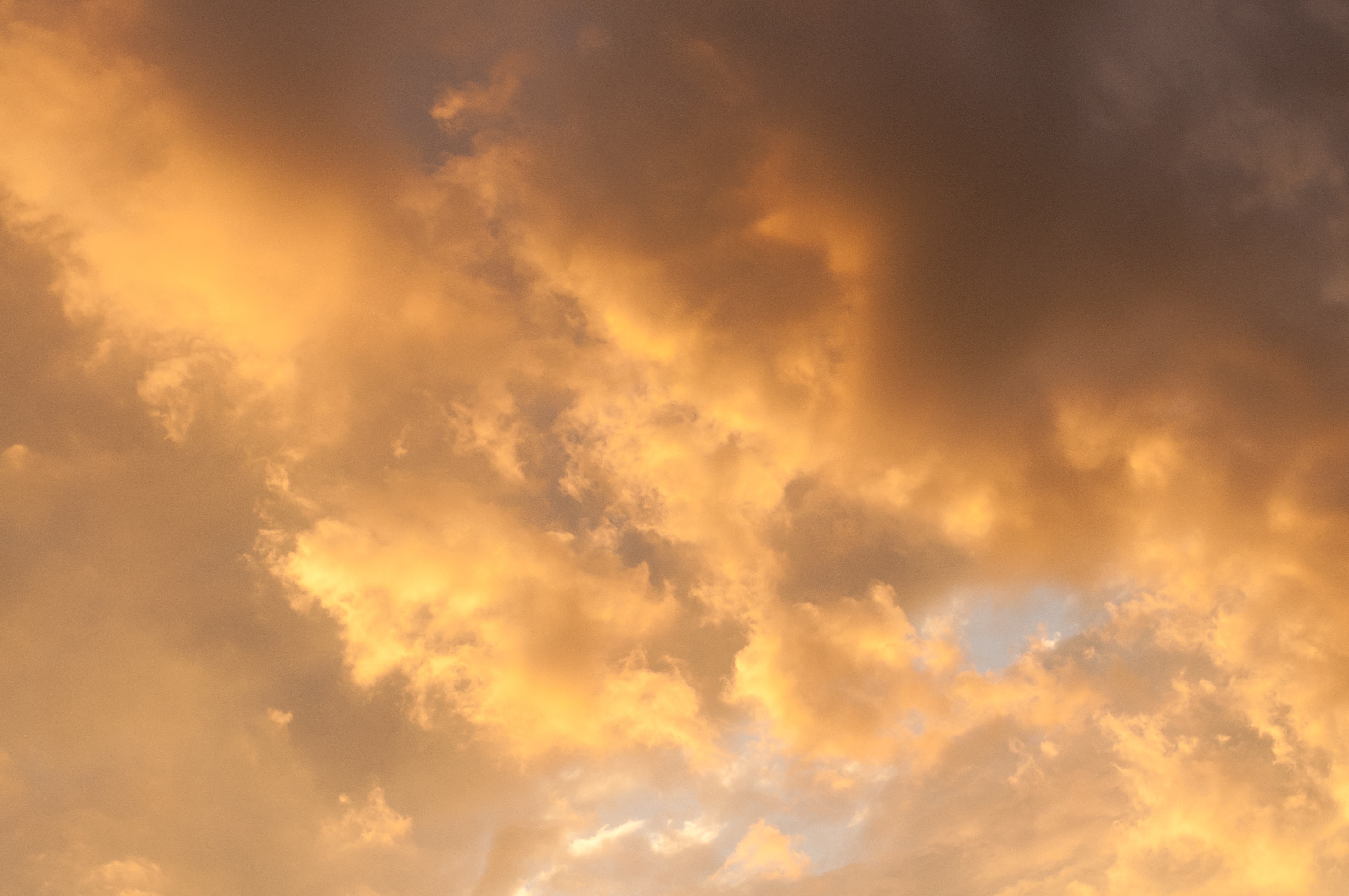 heaven, storm, sunny, sunrise, air, cloud, orange color, sky, scenics - nature, wind, sunset, cumulus, dramatic sky, light, meteorology, backgrounds, no people, HD Wallpaper