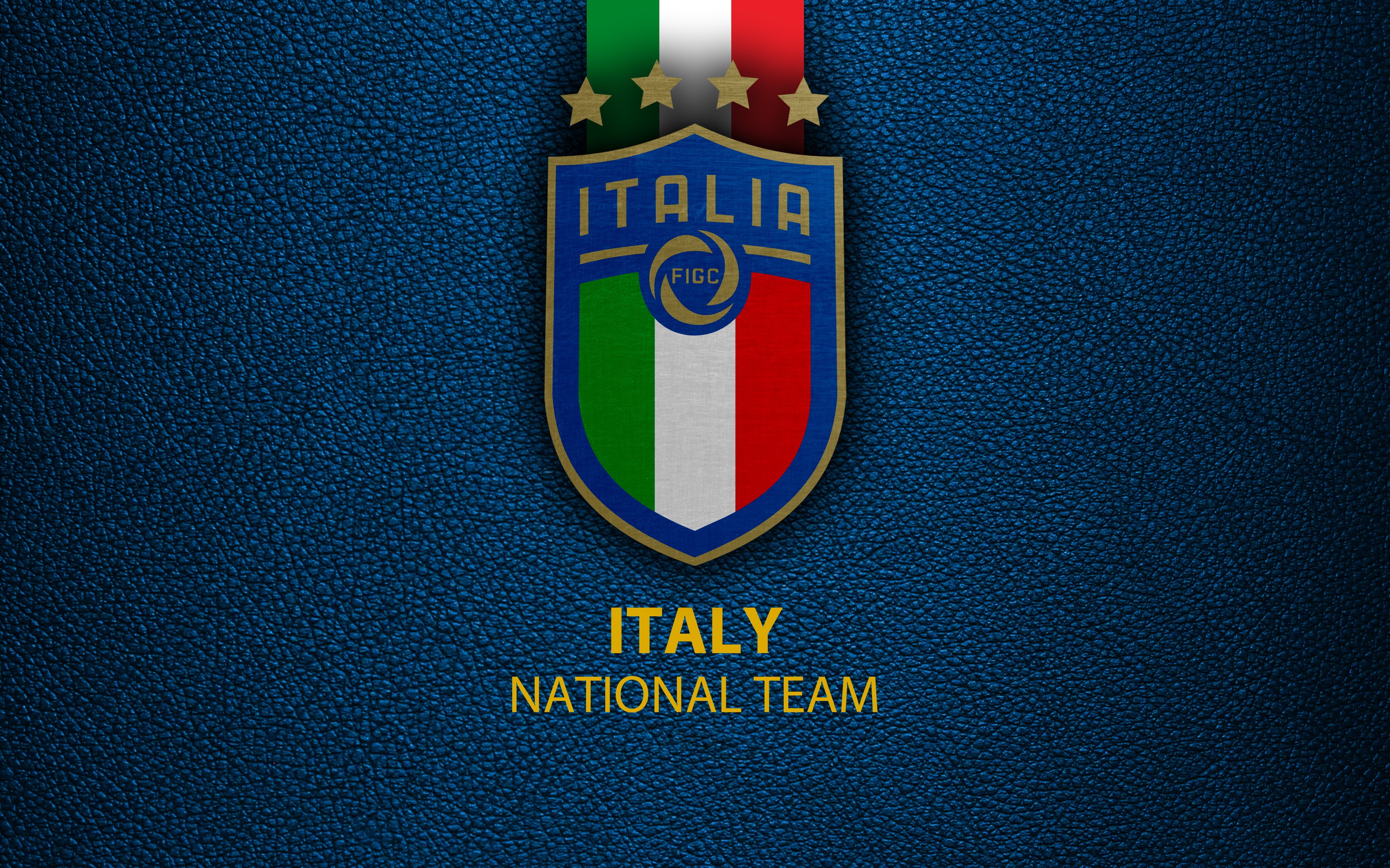 Logo, Italy National Football Team, Emblem, Soccer, Italy, 4K, HD Wallpaper