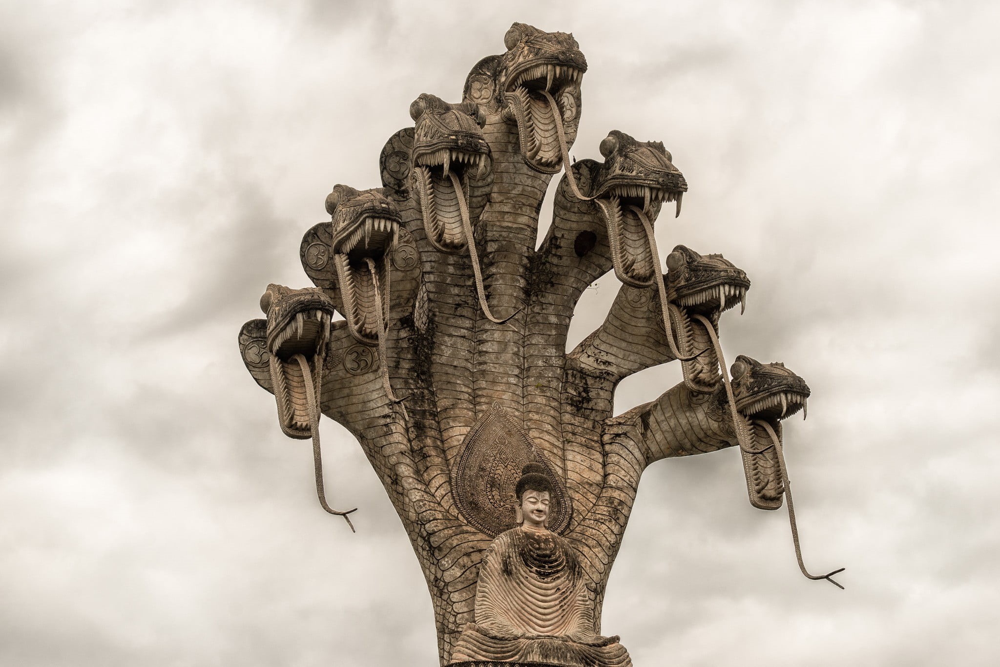 angry, snake, religious, history, outdoors, Naga, sky, angel, low angle view, architecture, photography, statue, human representation, craft, India, sculpture, HD Wallpaper