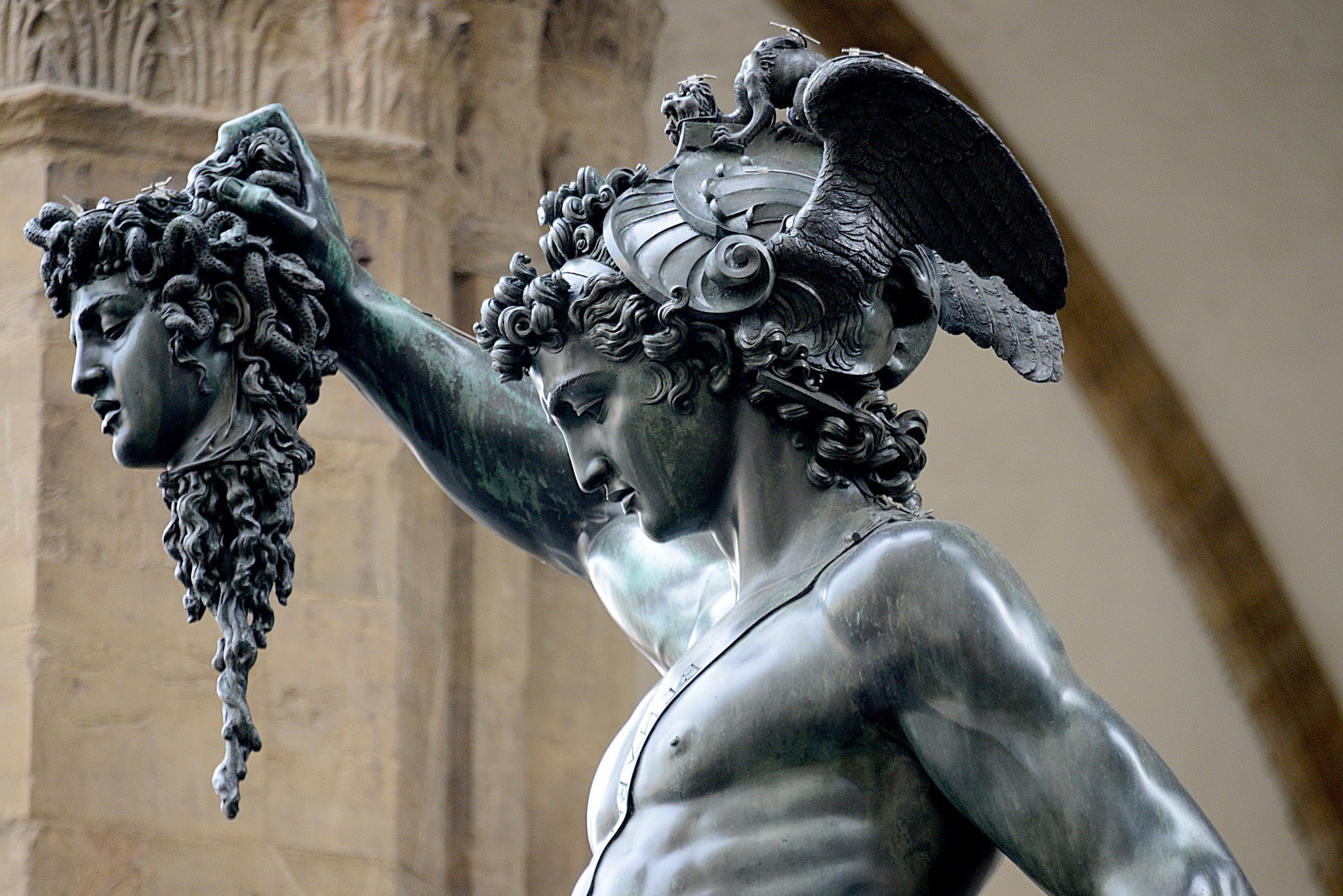 Statue, 1080P, architecture, snake, Medusa, Italy, HD Wallpaper
