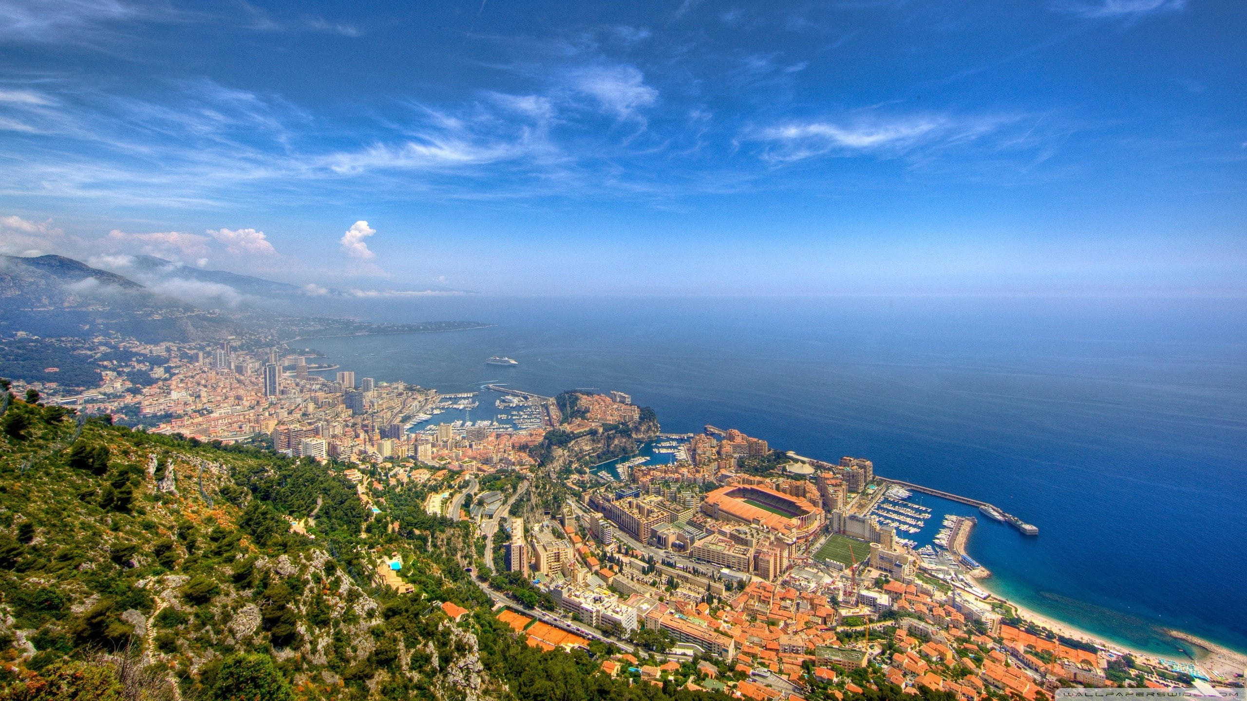 Monte Carlo, Monaco, world, europe, 2K, 2560x1440, HD Wallpaper