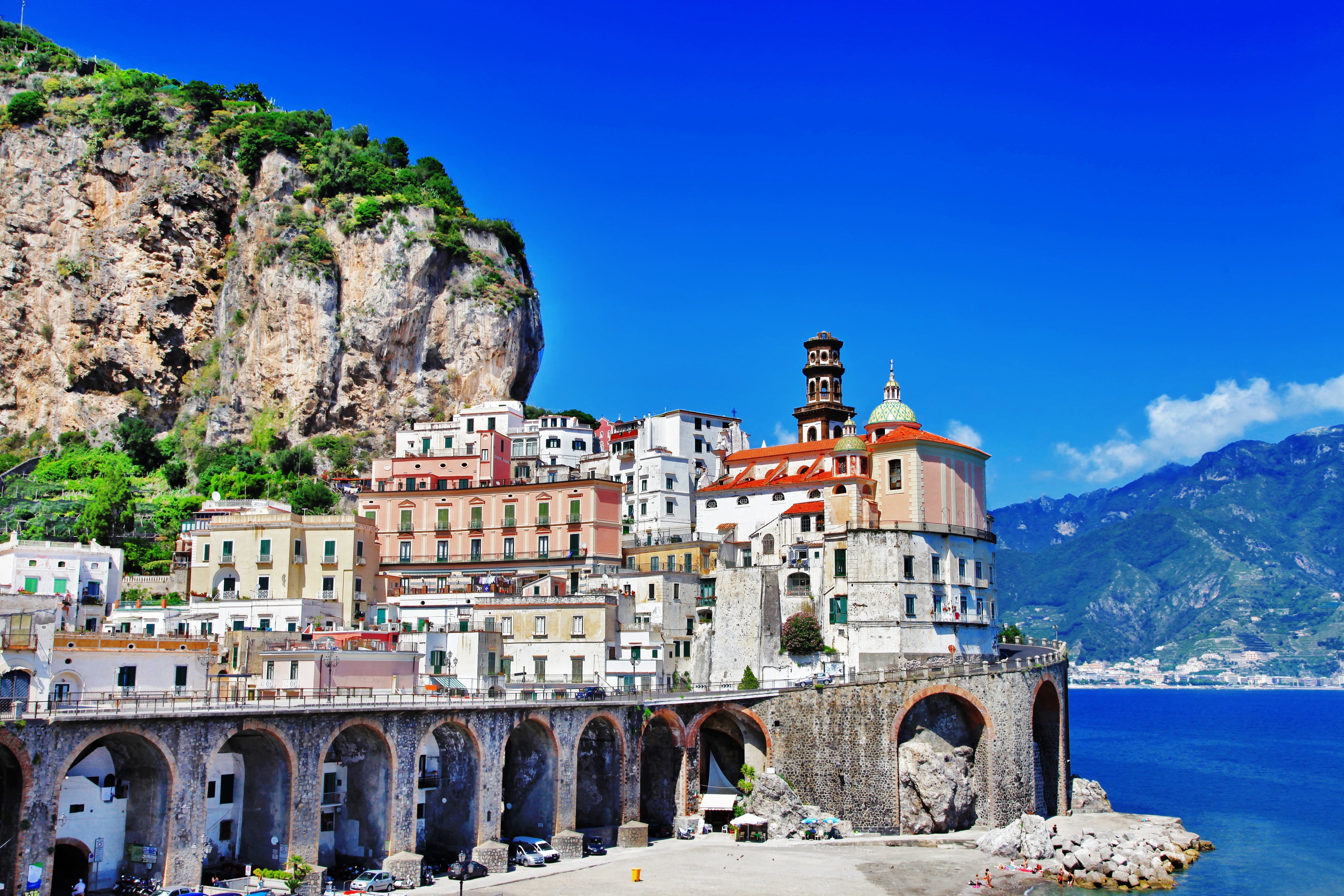 cliff, idyllic, landscape, mediterranean Countries, nature, village, travel, tourist, rock - Object, cinque Terre, outdoors, Italy, journey, poster, 5K, HD Wallpaper
