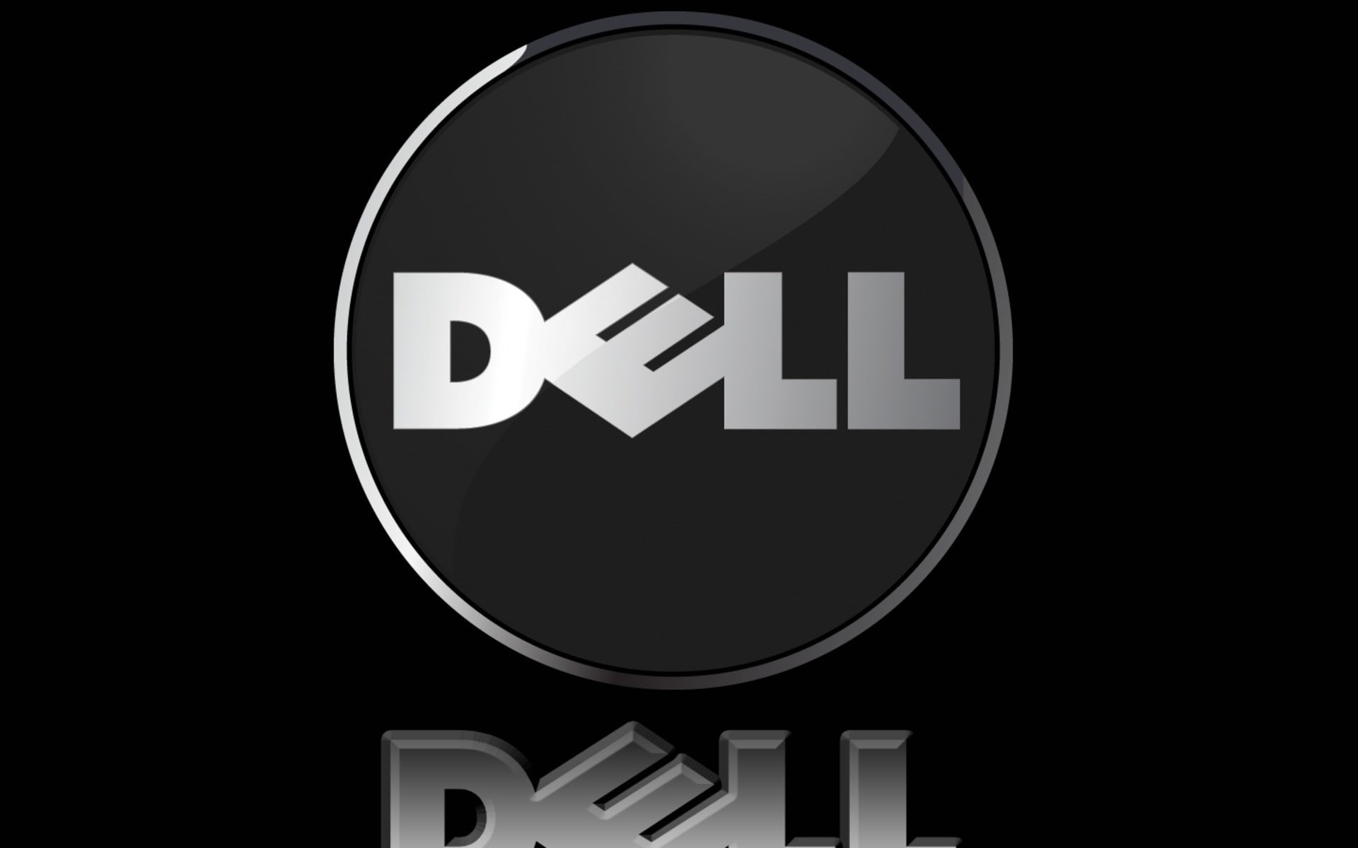 dell, black, background, 1080P, HD Wallpaper