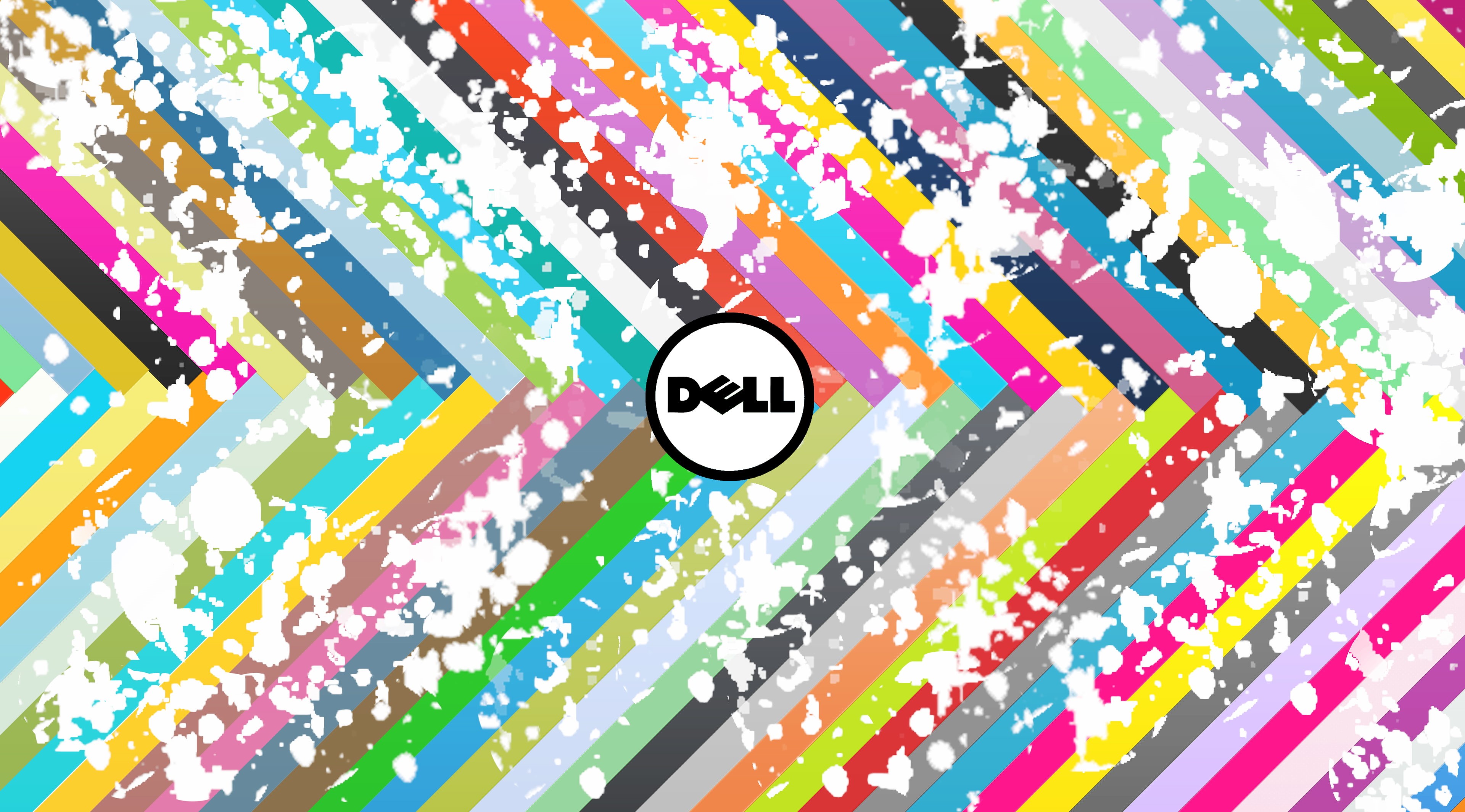 Dell, multicolored, logo, 4K, 4K, HD Wallpaper