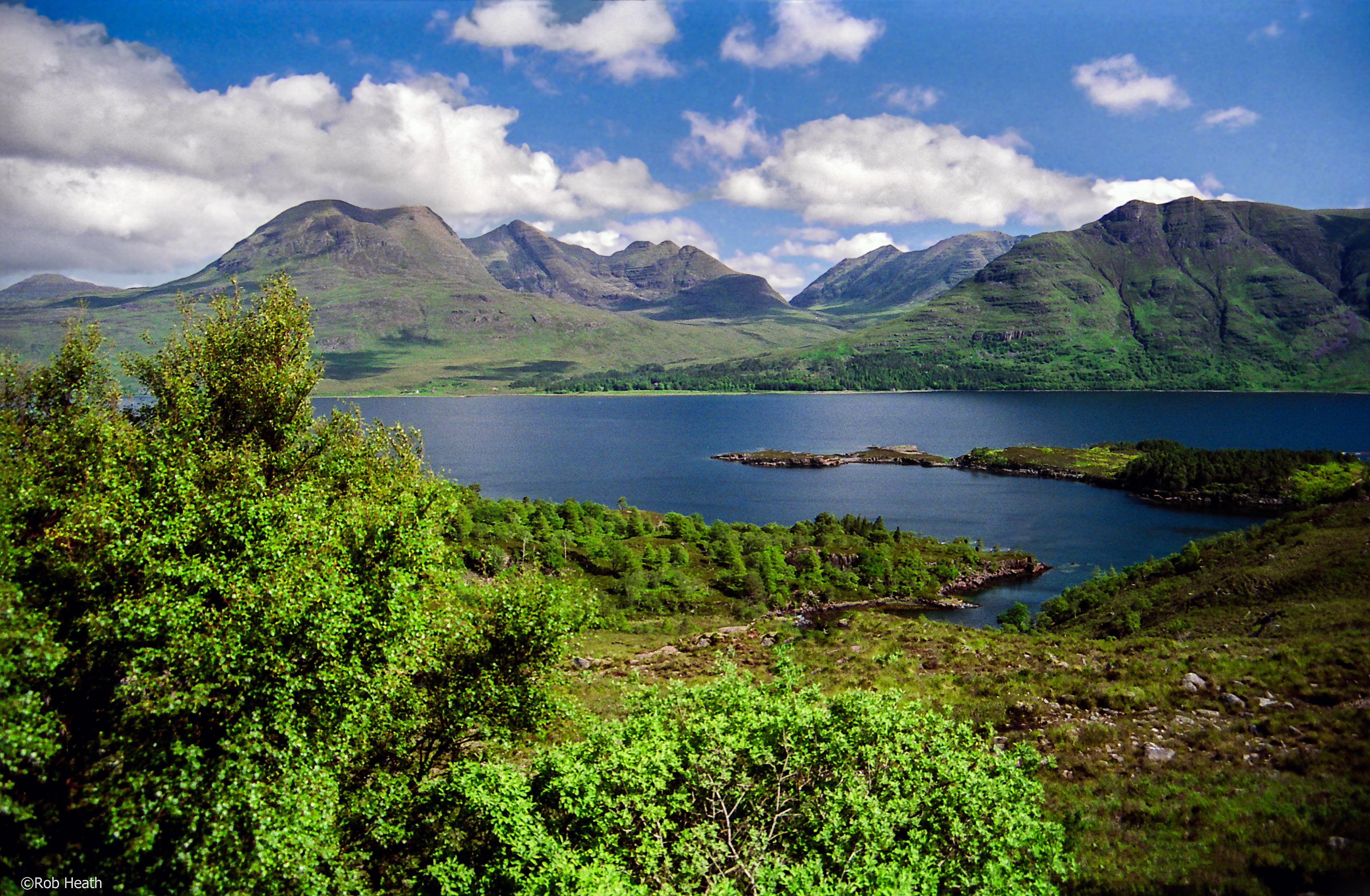 lake, cloud - Sky, photography, beauty In Nature, landscape, sky, scenics, body of water, scenic, summer, hiking, green Color, Scotland, hills, blue, mountain ridge, HD Wallpaper