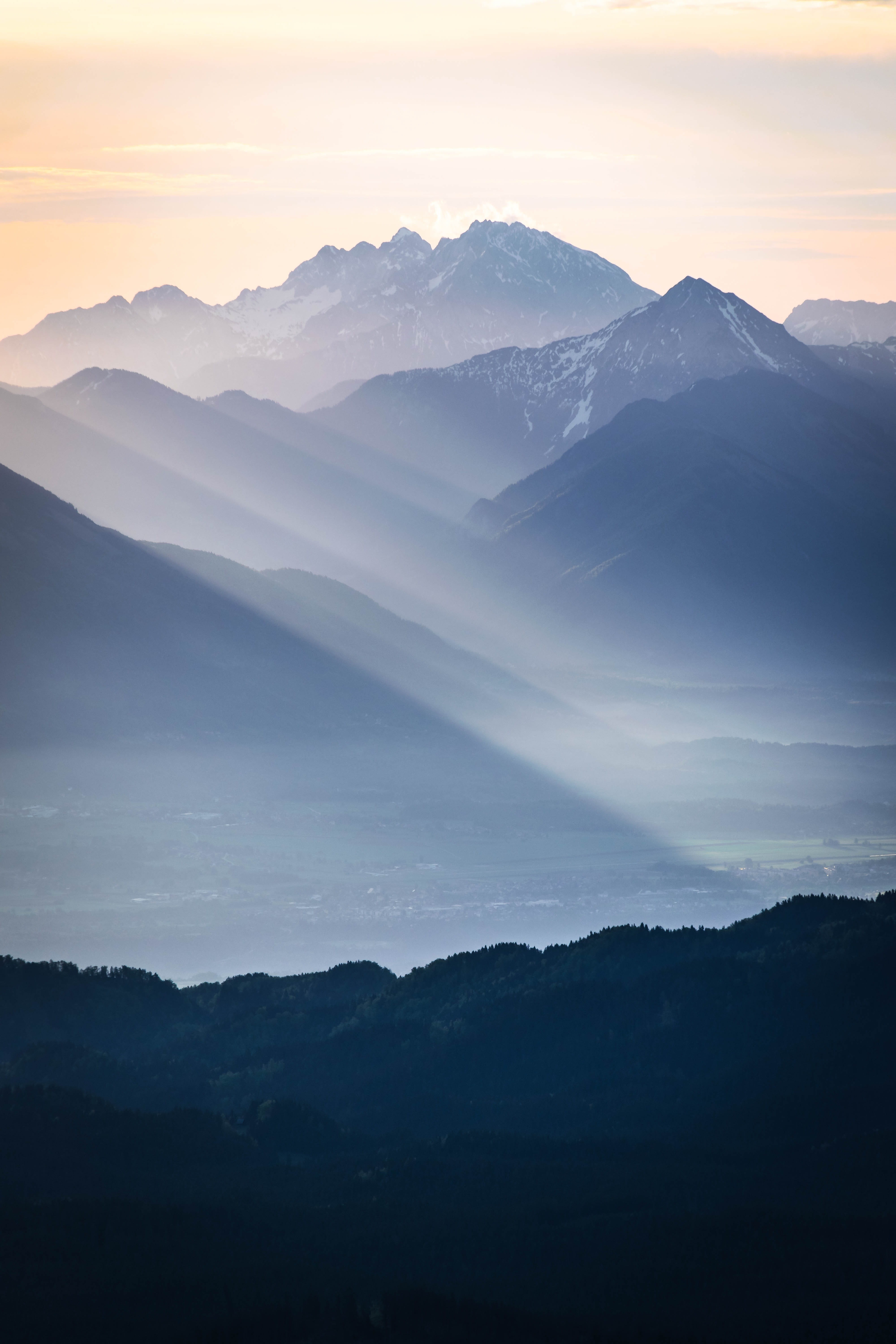 non-urban scene, mountain, landscape, cloud - sky, idyllic, tranquil scene, environment, scenics - nature, light, silhouette, mountain peak, lockscreen, Phone HD Wallpaper