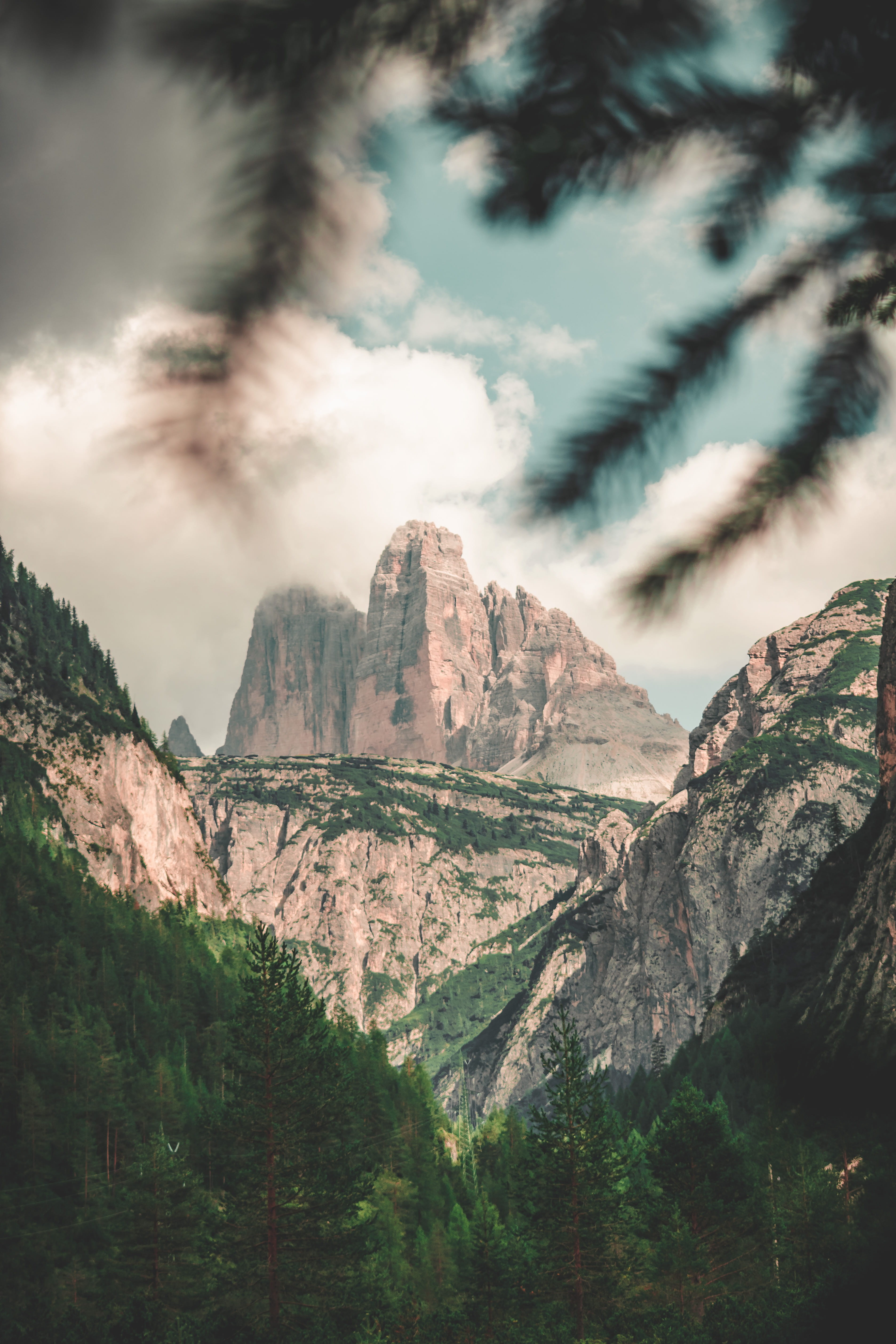 europe, nature, no People, landscape, dolomites, extreme Terrain, sky, scenics, sunset, travel Destinations, forest, european Alps, tourism, tree, tre cime di lavaredo, Phone HD Wallpaper