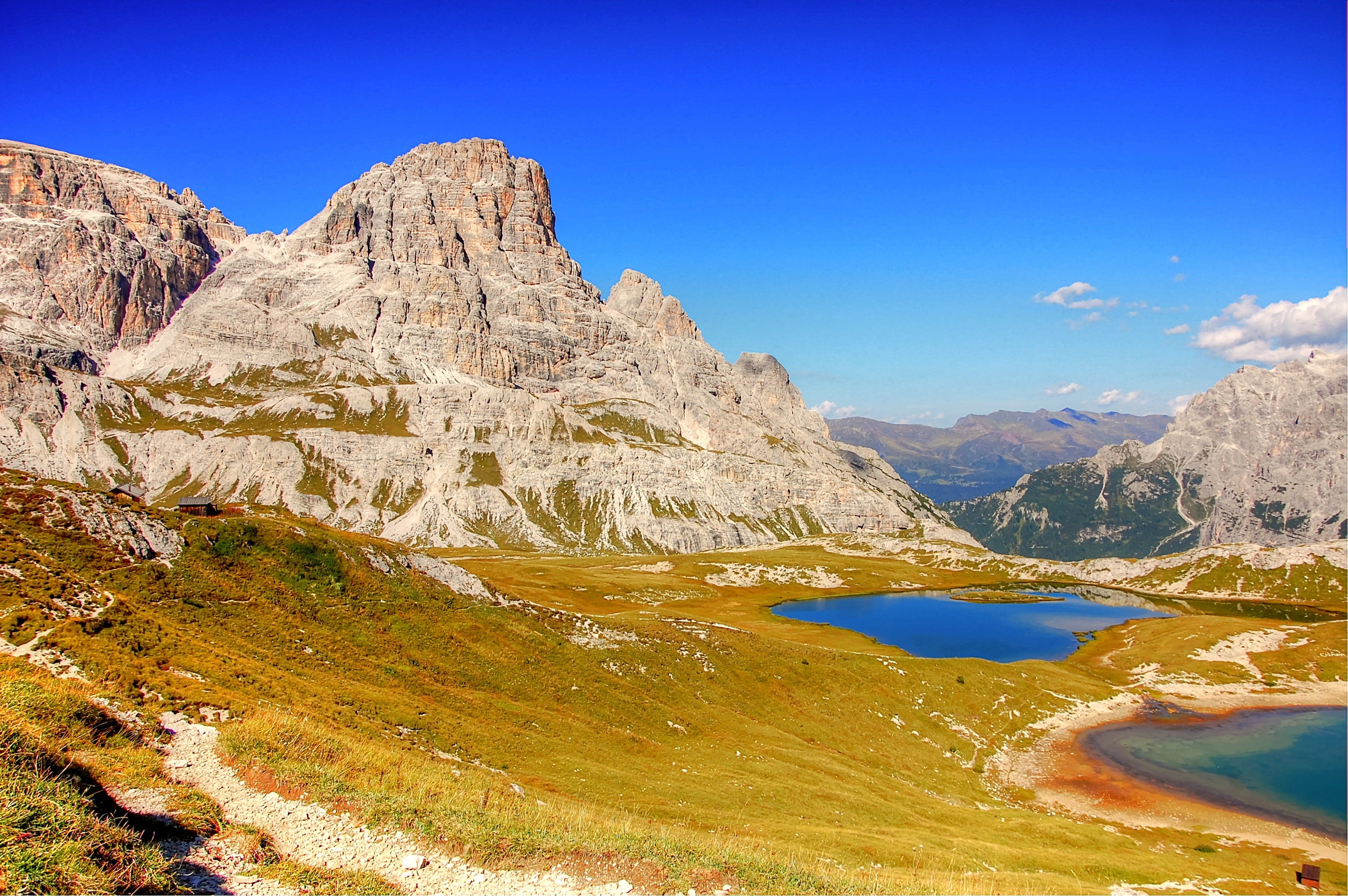 rock, alpine, great, travel destinations, nature, mountains, italy, beauty in nature, 2K, mountain landscape, mountain range, bergtour, mountain peak, HD Wallpaper