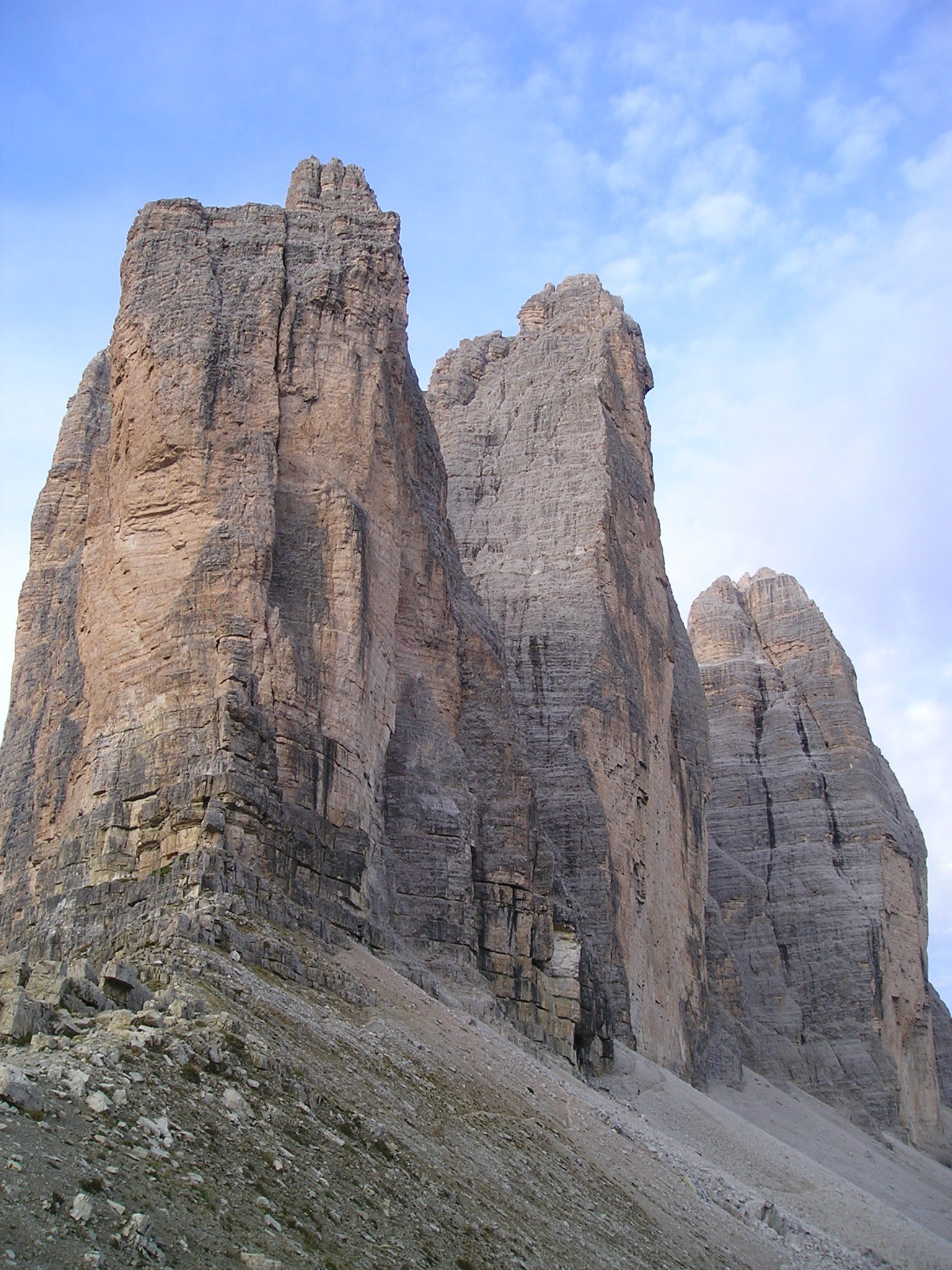 climb, rock - object, sexten dolomites, natural wonders, climate, sky, north wall, high, mountain range, non-urban scene, cliff, steep, three zinnen, tranquility, Phone HD Wallpaper