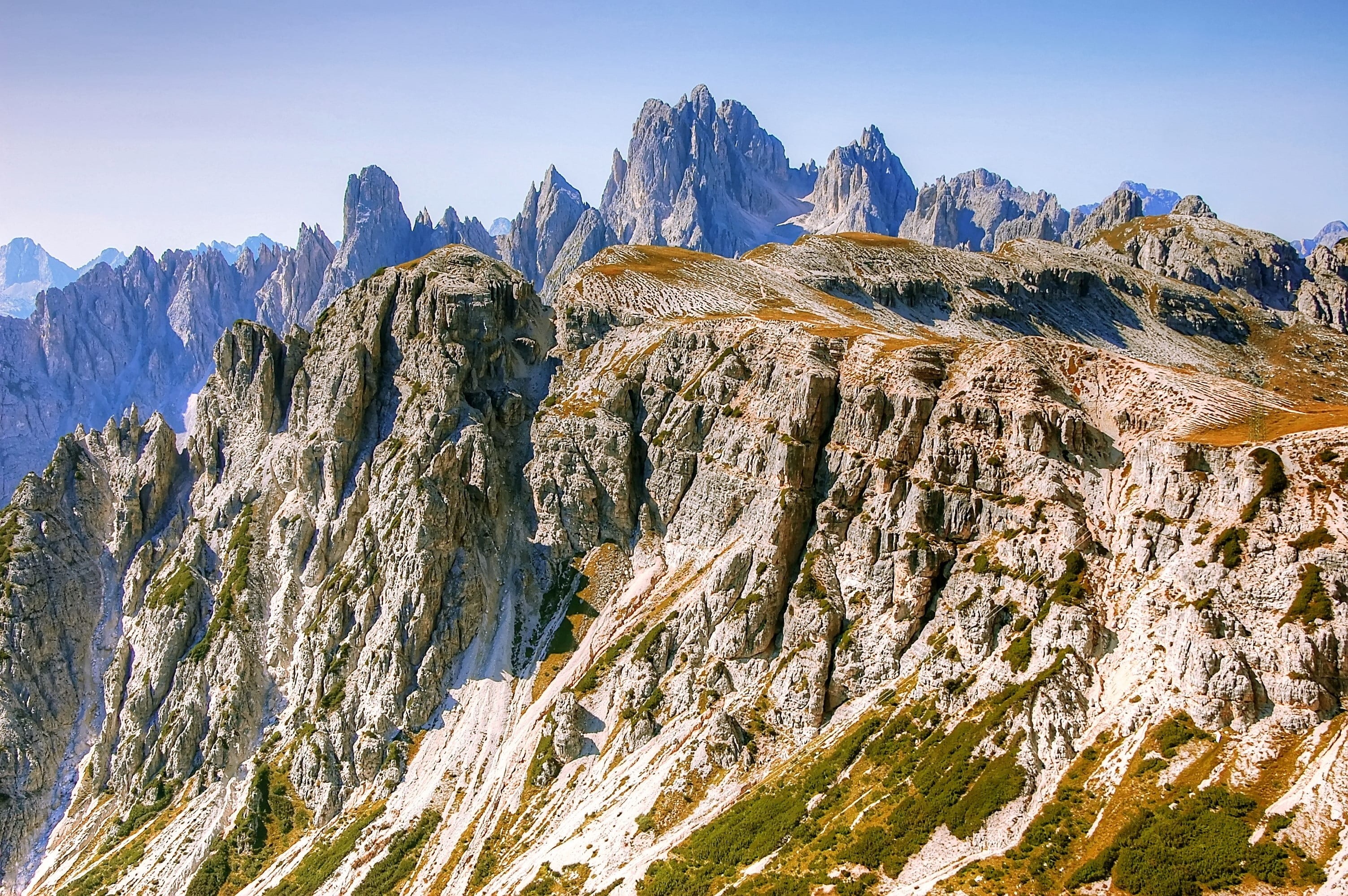 panorama, rock - object, rubble field, mountain, unesco world heritage, alm, steep, sky, mountain peak, tranquil scene, environment, lavaredo, land, non-urban scene, HD Wallpaper