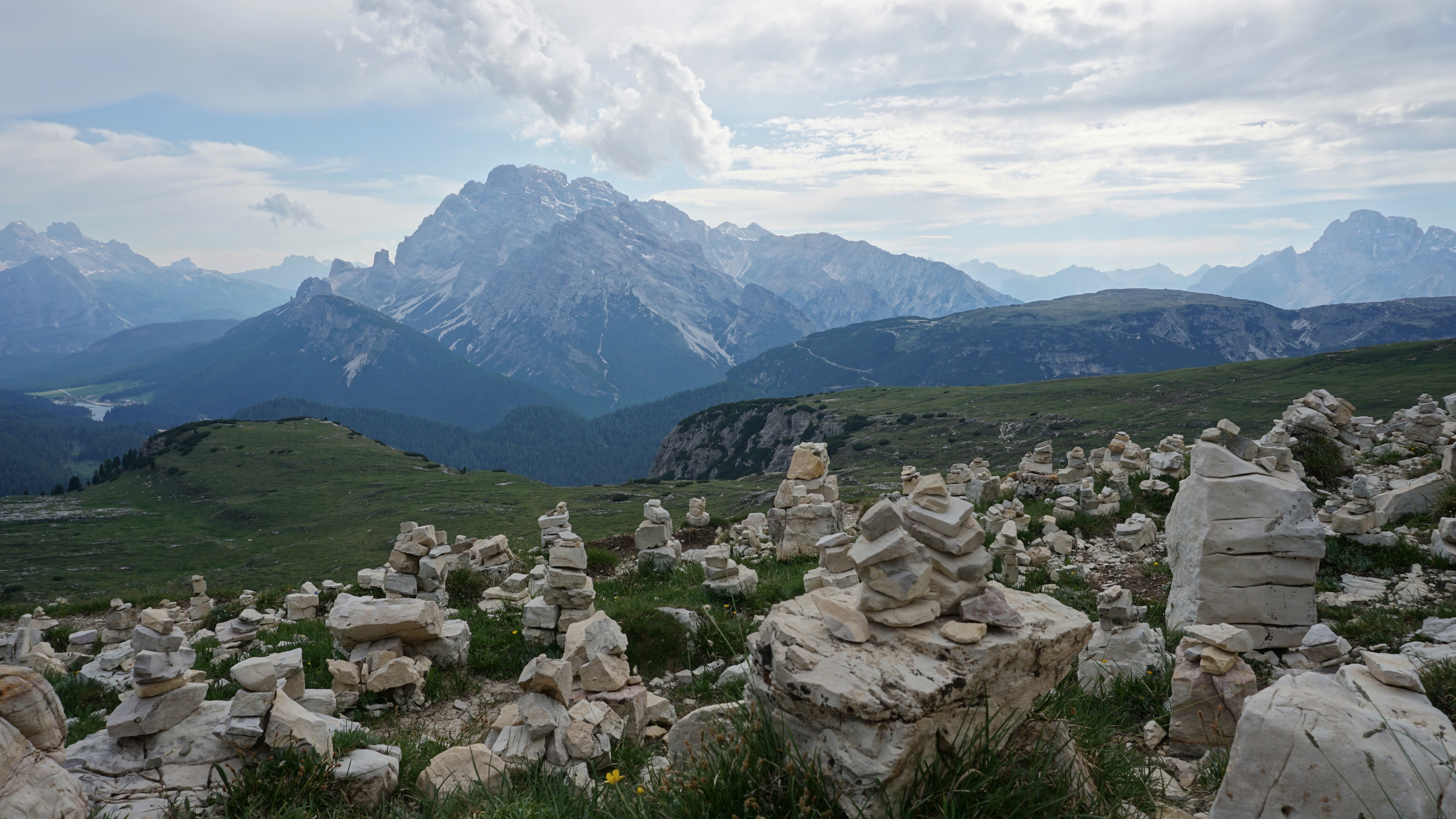 no people, tranquil scene, non-urban scene, alpine, mountain peak, italy, mountain, three zinnen, travel, landscape, mountains, dolomites, stoamandl, scenics - nature, HD Wallpaper
