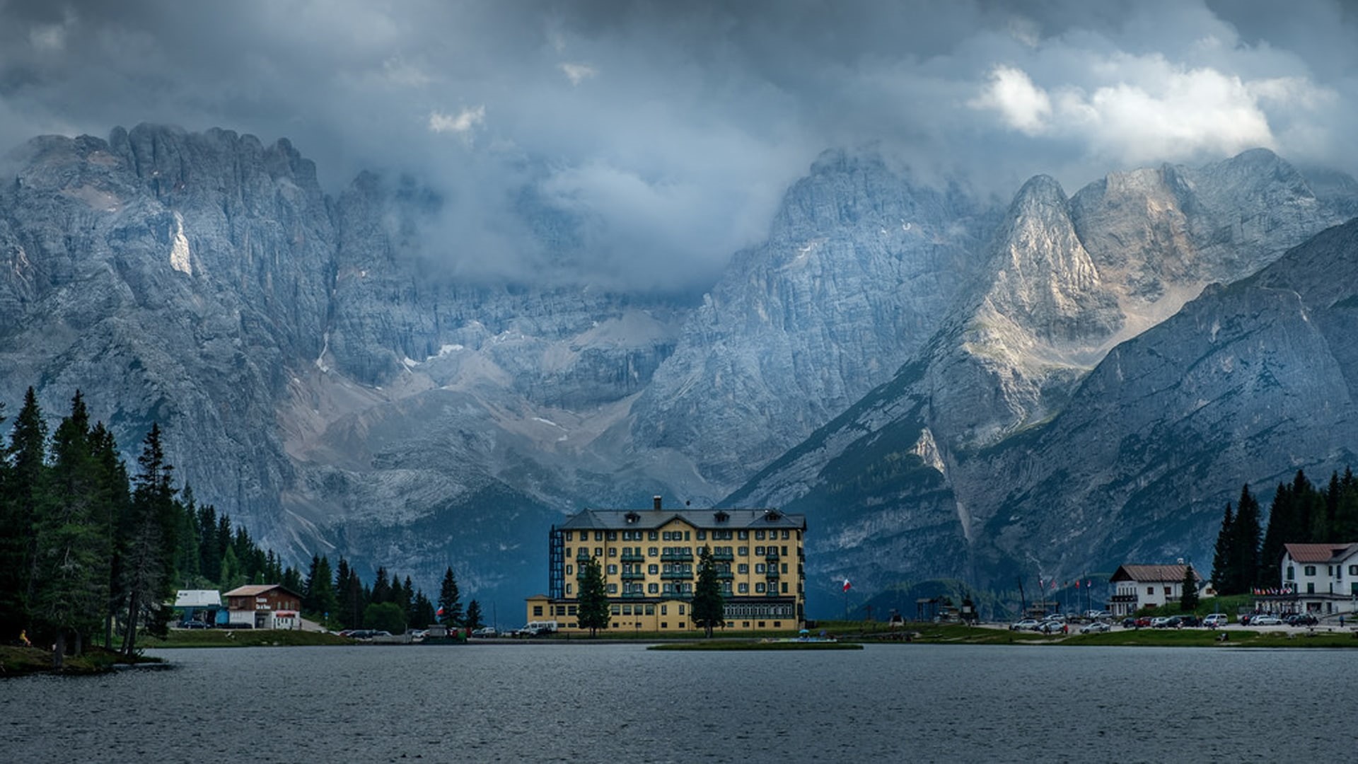 no people, outdoors, mountain, transportation, sky, architecture, 1080P, nautical vessel, nature, scenics - nature, city, built structure, water, grand, HD Wallpaper