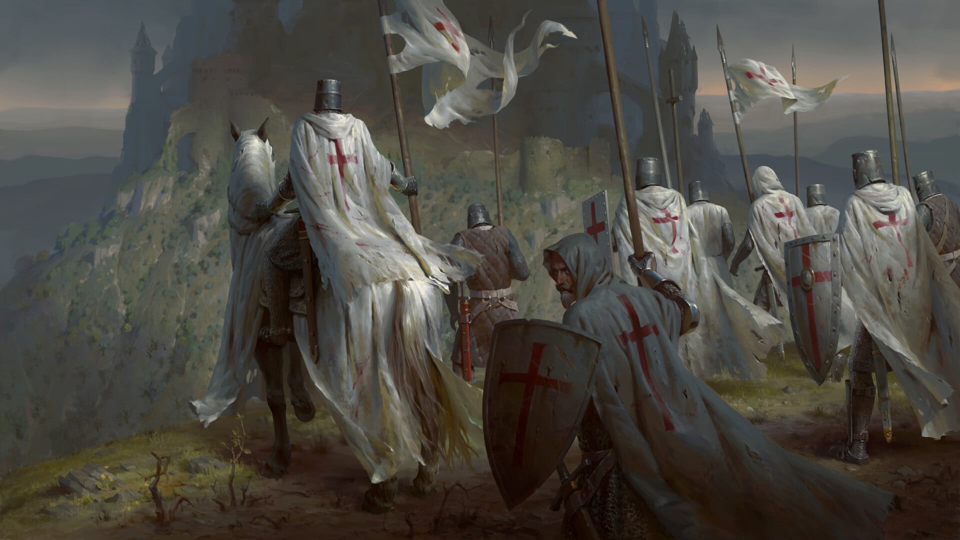 Knight, 1080P, Templar, Fantasy, HD Wallpaper