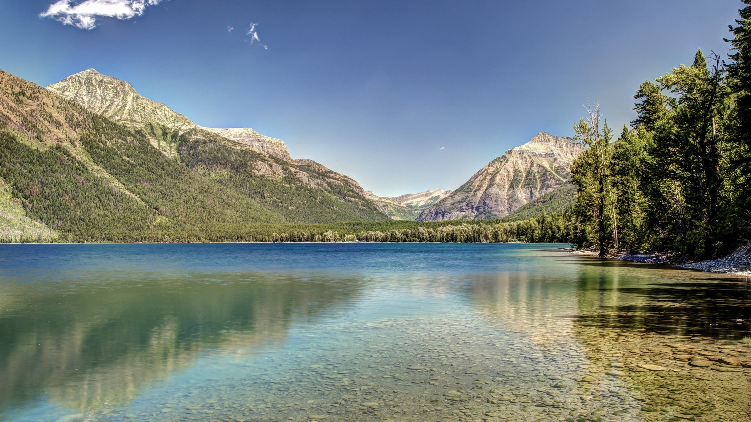 naturaleza, lago, 2K, HD Wallpaper