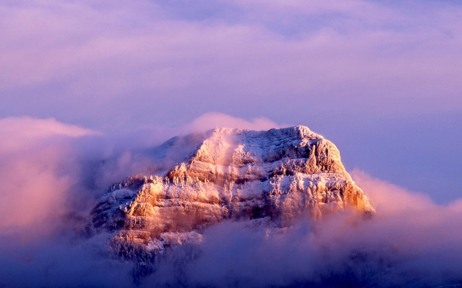 nuvens, black, nature and landscapes, 1080P, mountain, montanhas, natureza, white, HD Wallpaper