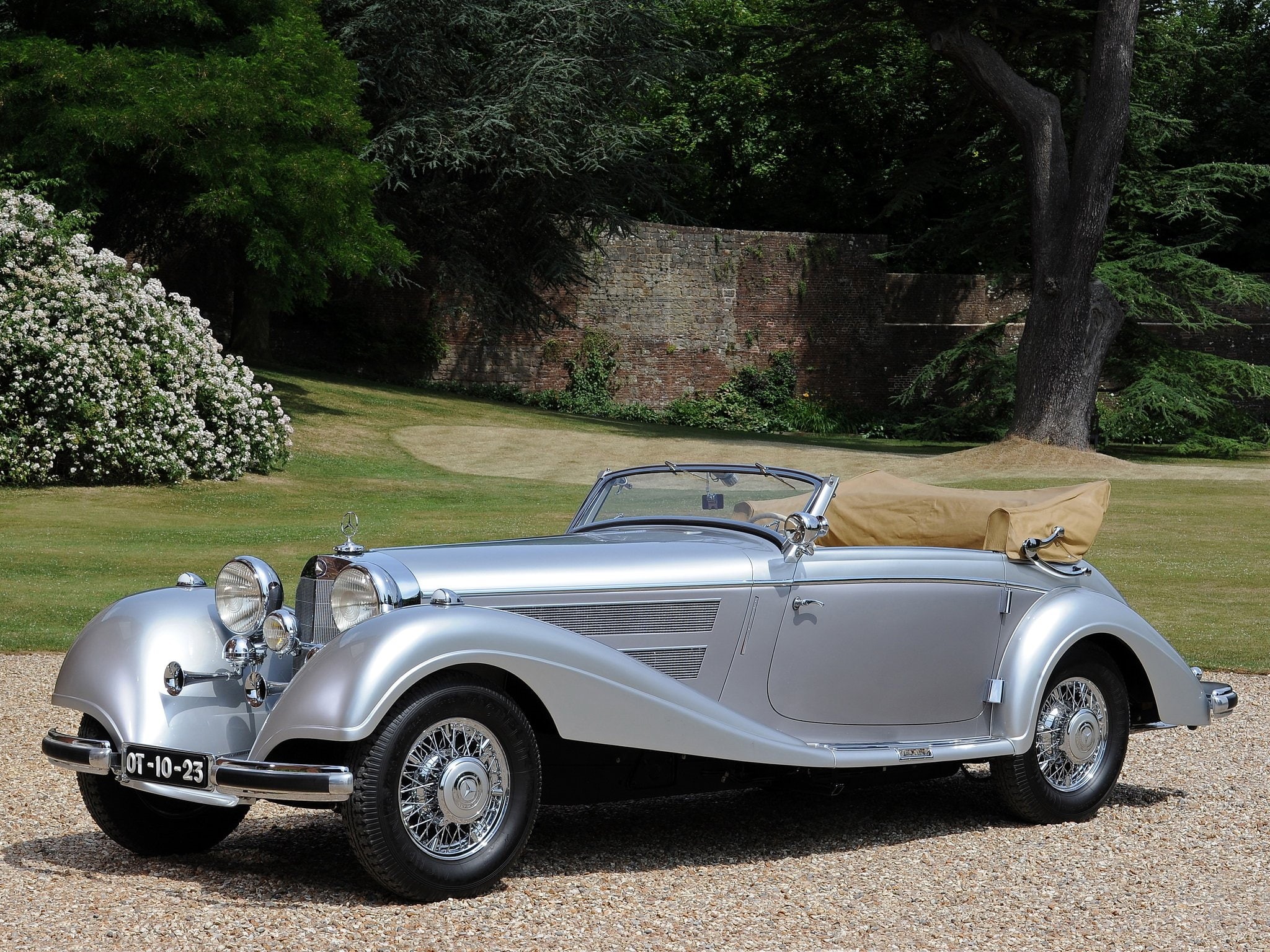 1080P, 1937, 540k, benz, retro, cabriolet, mercedes, luxury, HD Wallpaper