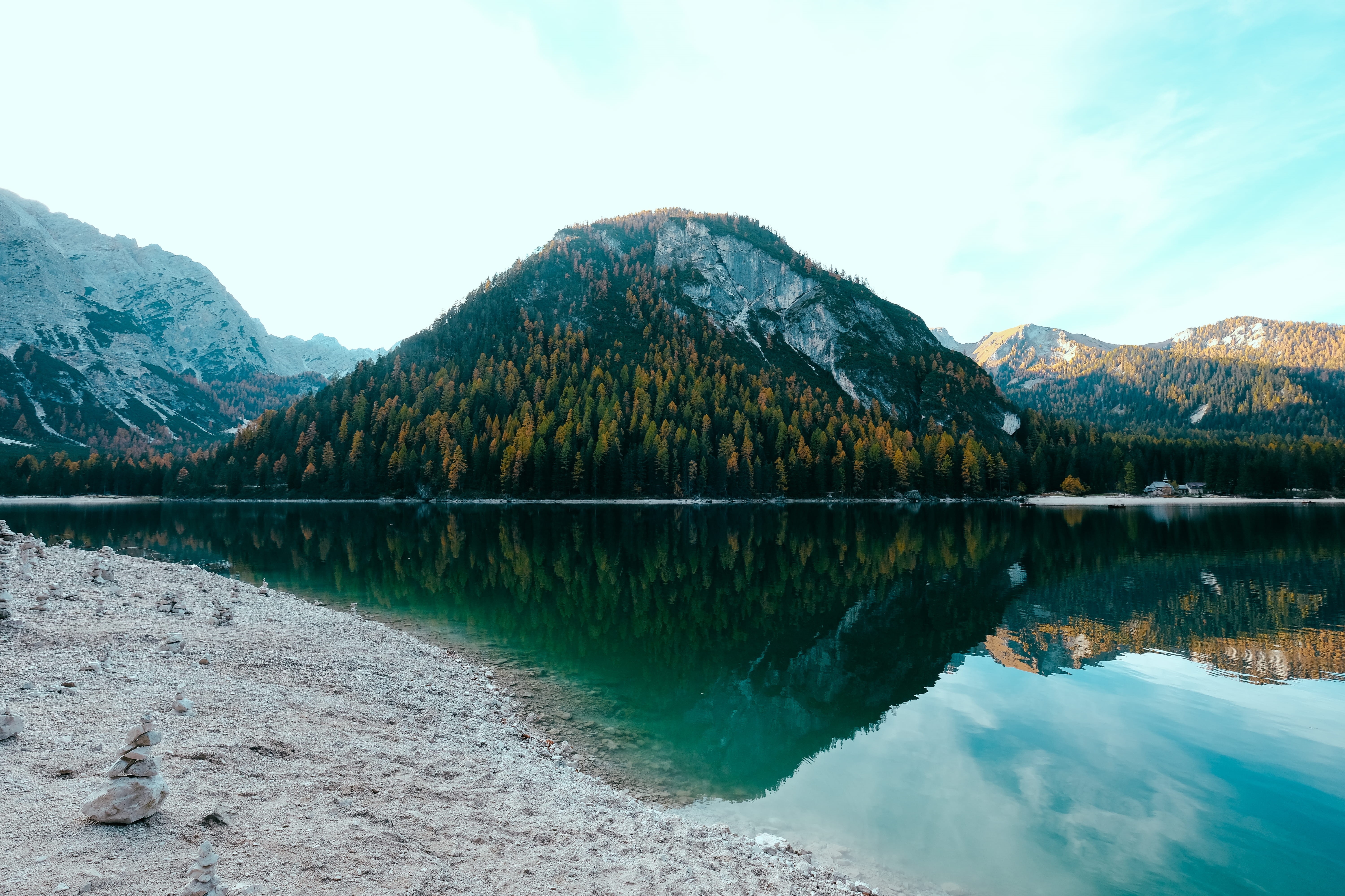 lake, cloud - sky, idyllic, turquoise colored, tranquility, mountains, glacier, remote, day, beauty in nature, beside, mountain range, promontory, no people, HD Wallpaper