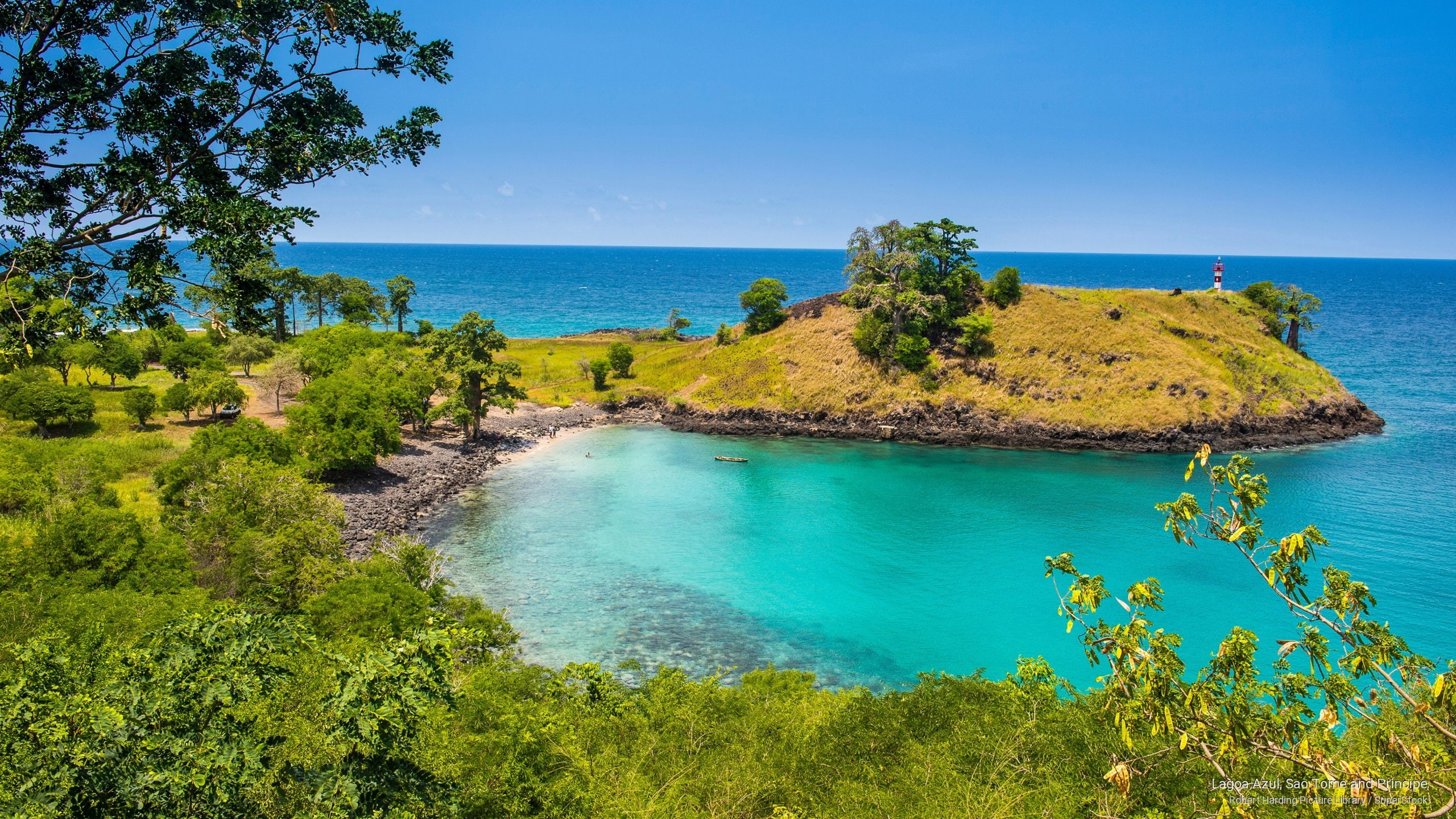 2K, lagoa, azul, Africa, principe, sao, tome, HD Wallpaper