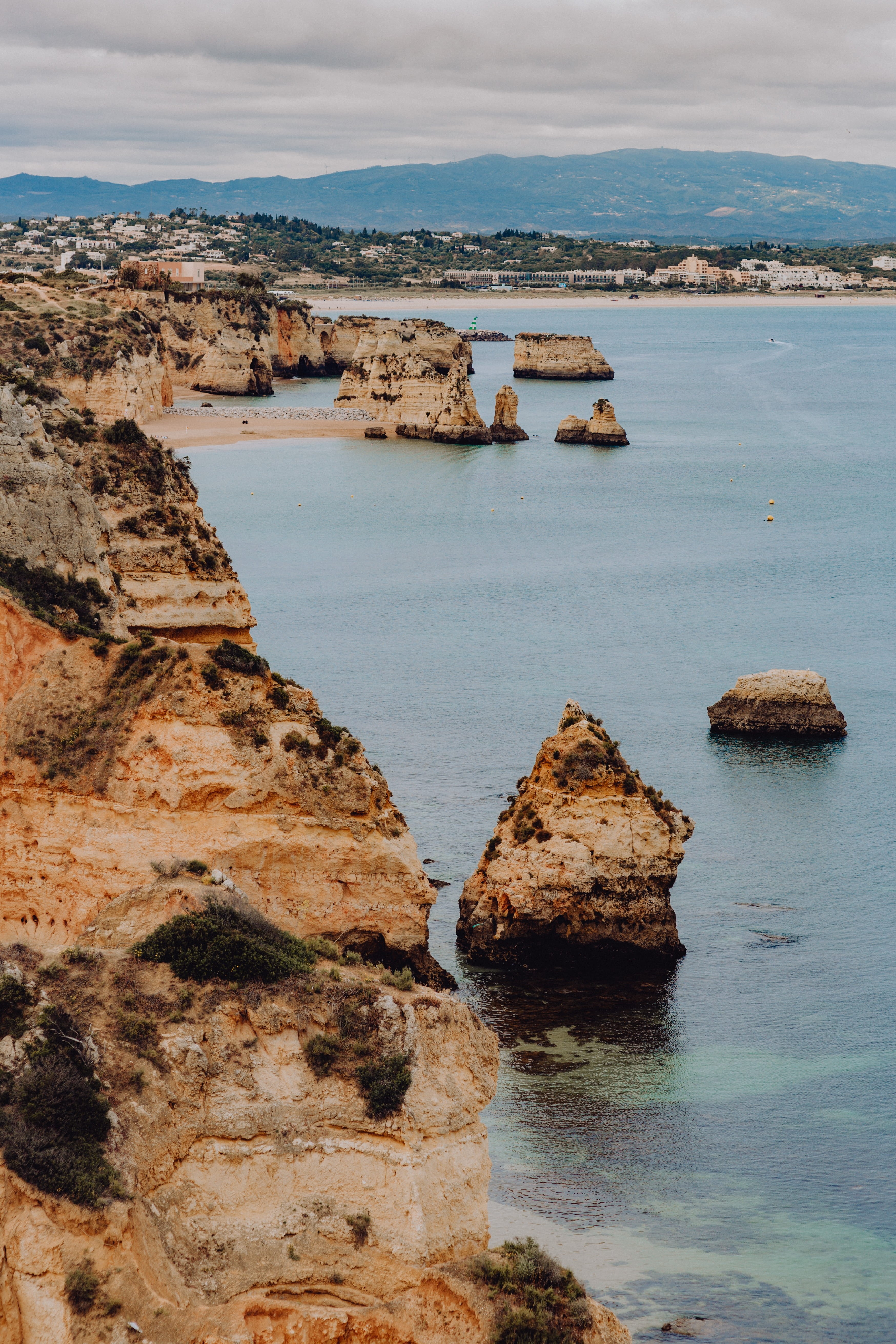 camilo, rock - object, tranquility, algarve, beauty in nature, non-urban scene, vacations, scenics - nature, rocky coastline, stack rock, solid, eroded, Phone HD Wallpaper