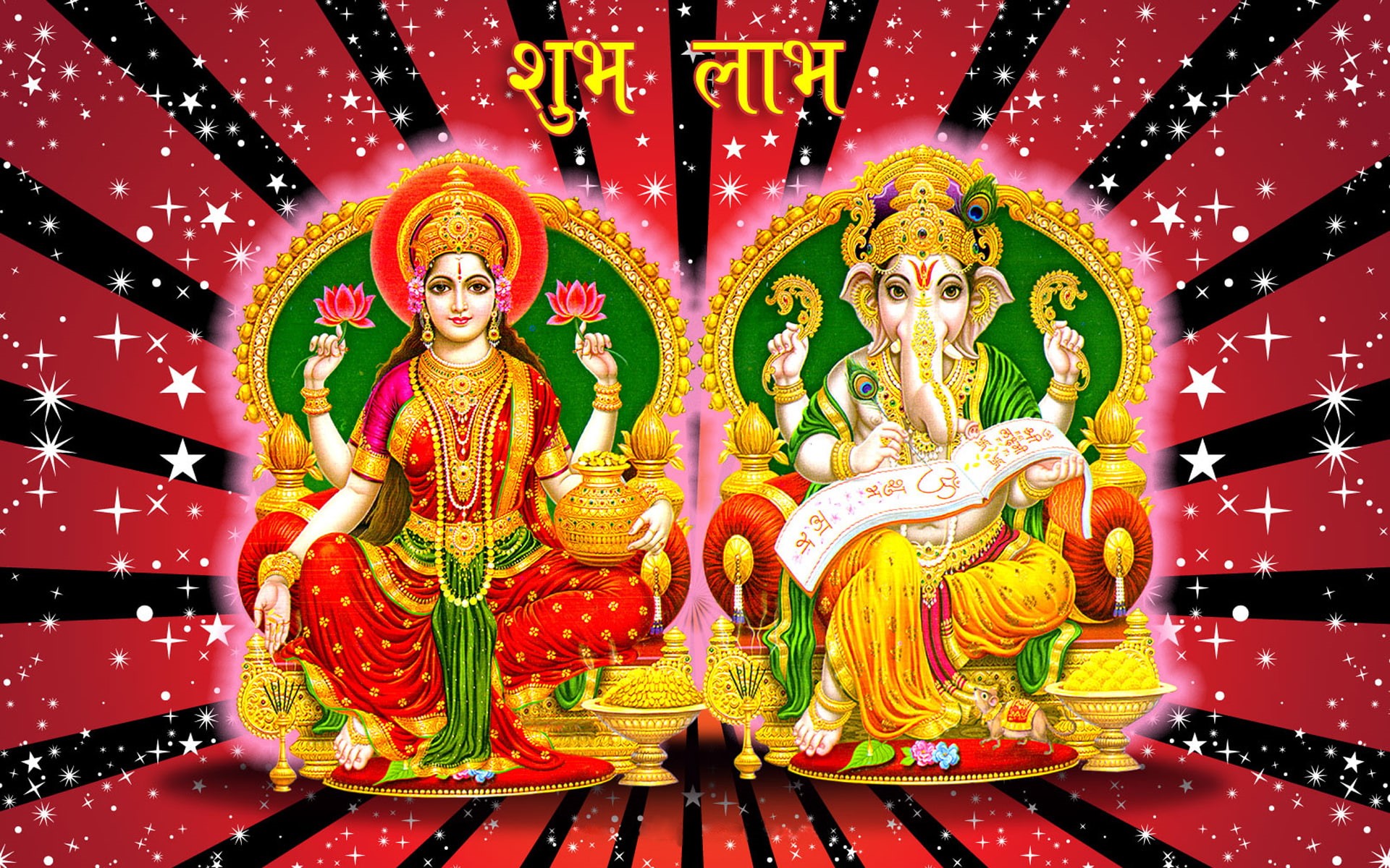diwali, backgrounds, laxmi, ganesh, desktop, 1080P, HD Wallpaper