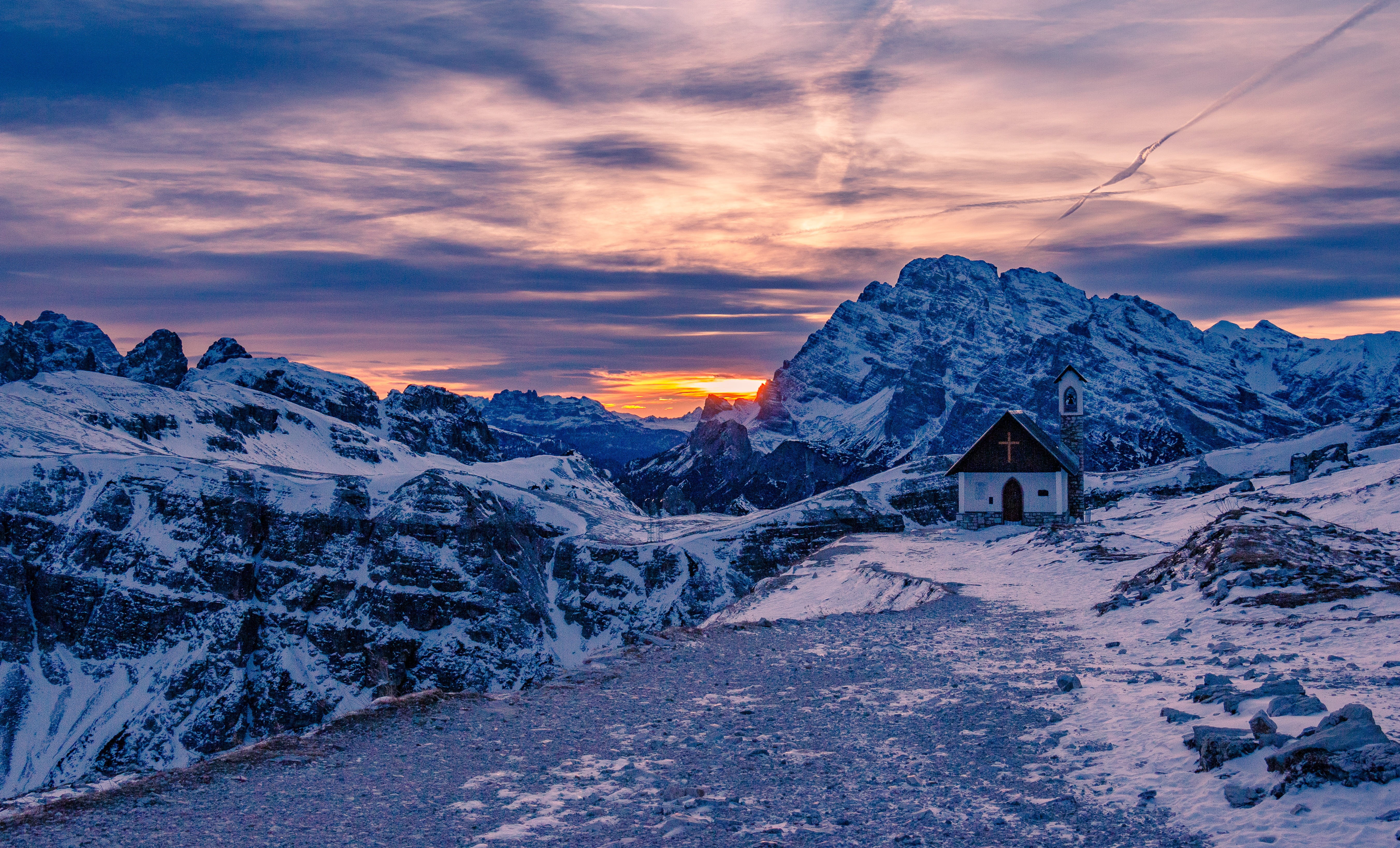 environment, winter, no people, peak, building, travel destinations, beauty in nature, scenery, sky, mountain, mountain peak, outdoors, ice, landscape, HD Wallpaper