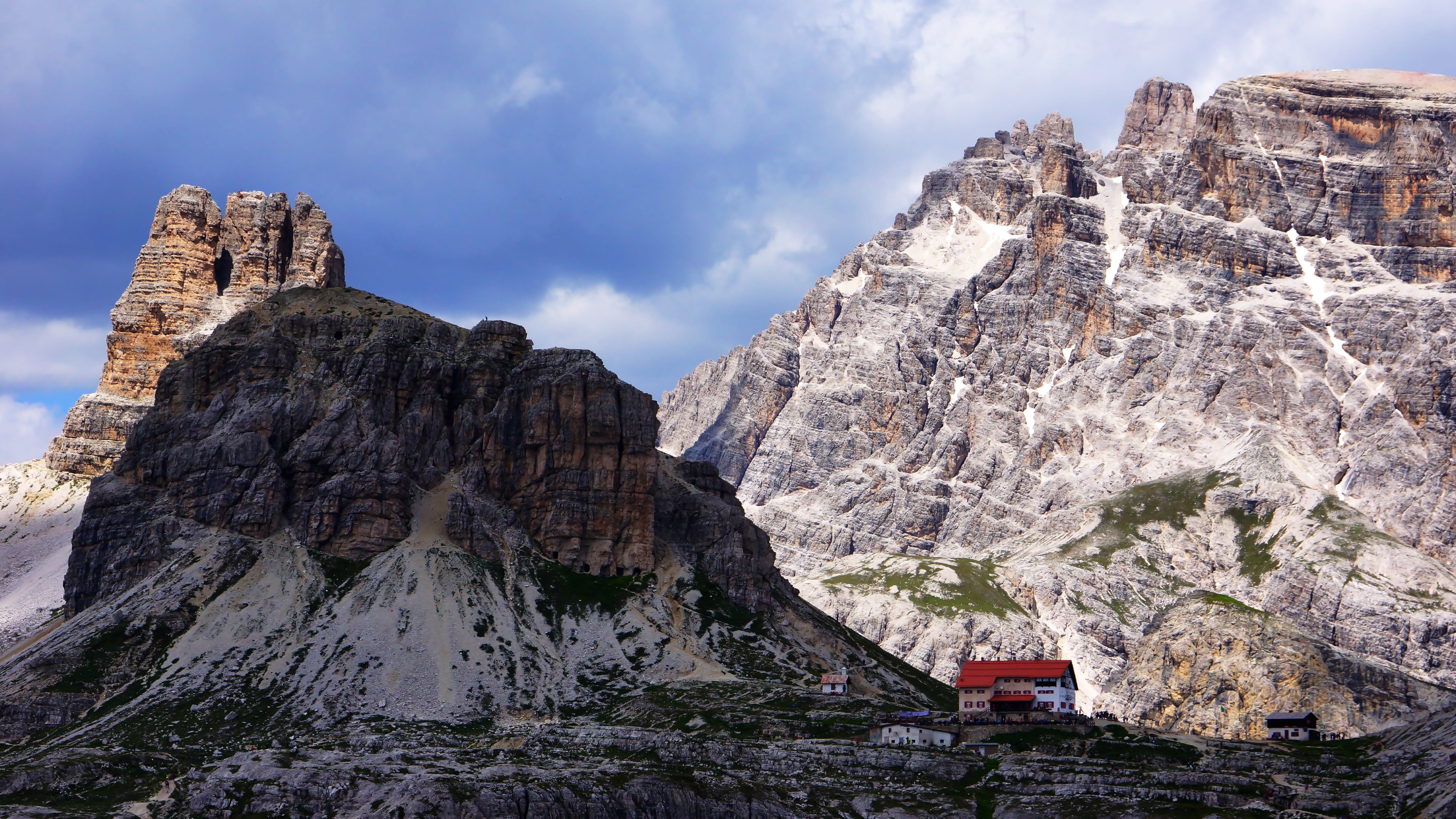 crest, formation, beauty in nature, day, outdoors, near, architecture, remote, cloud, mountain peak, rock - object, photography, home, mountain, rock, housing, HD Wallpaper